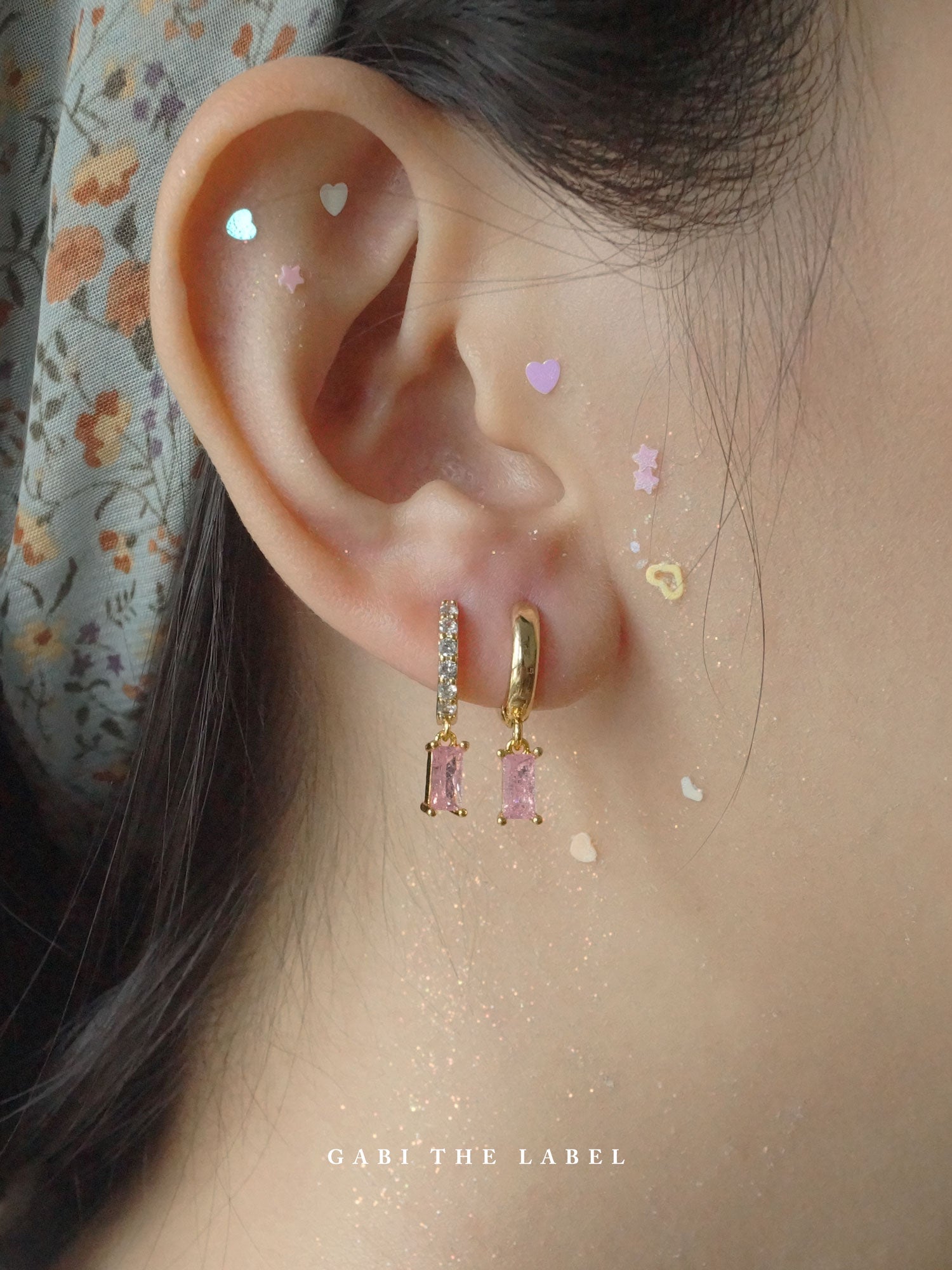 REVERIE Huggies - Pink Crush *Plaqué or 18 carats