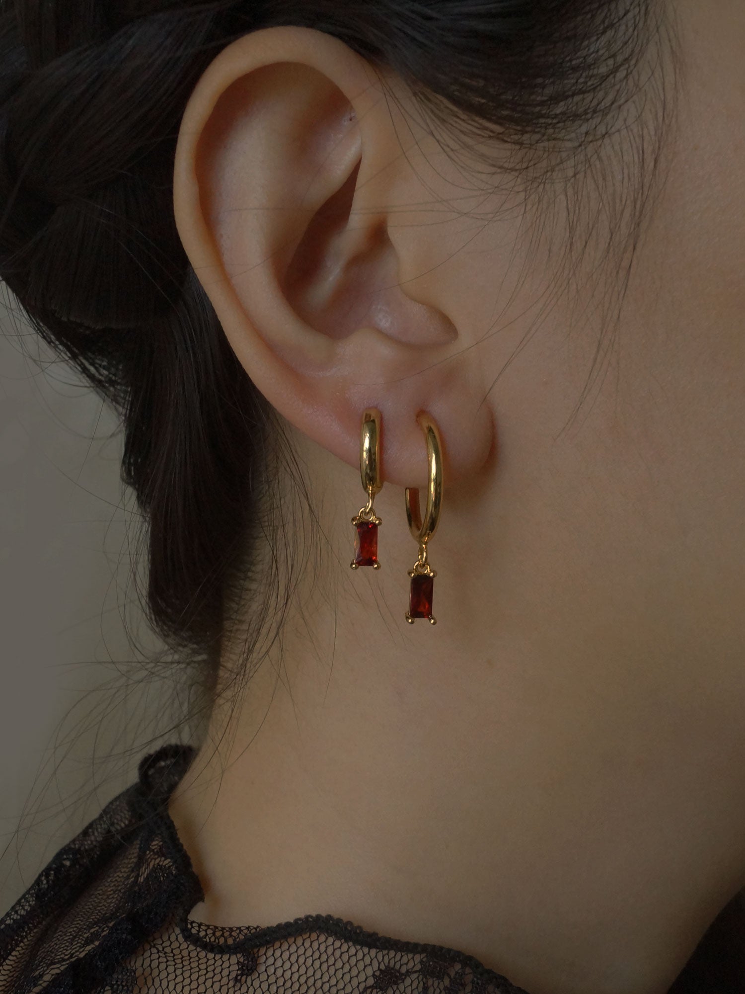 ILLUMINATE Hoops - Garnet Red