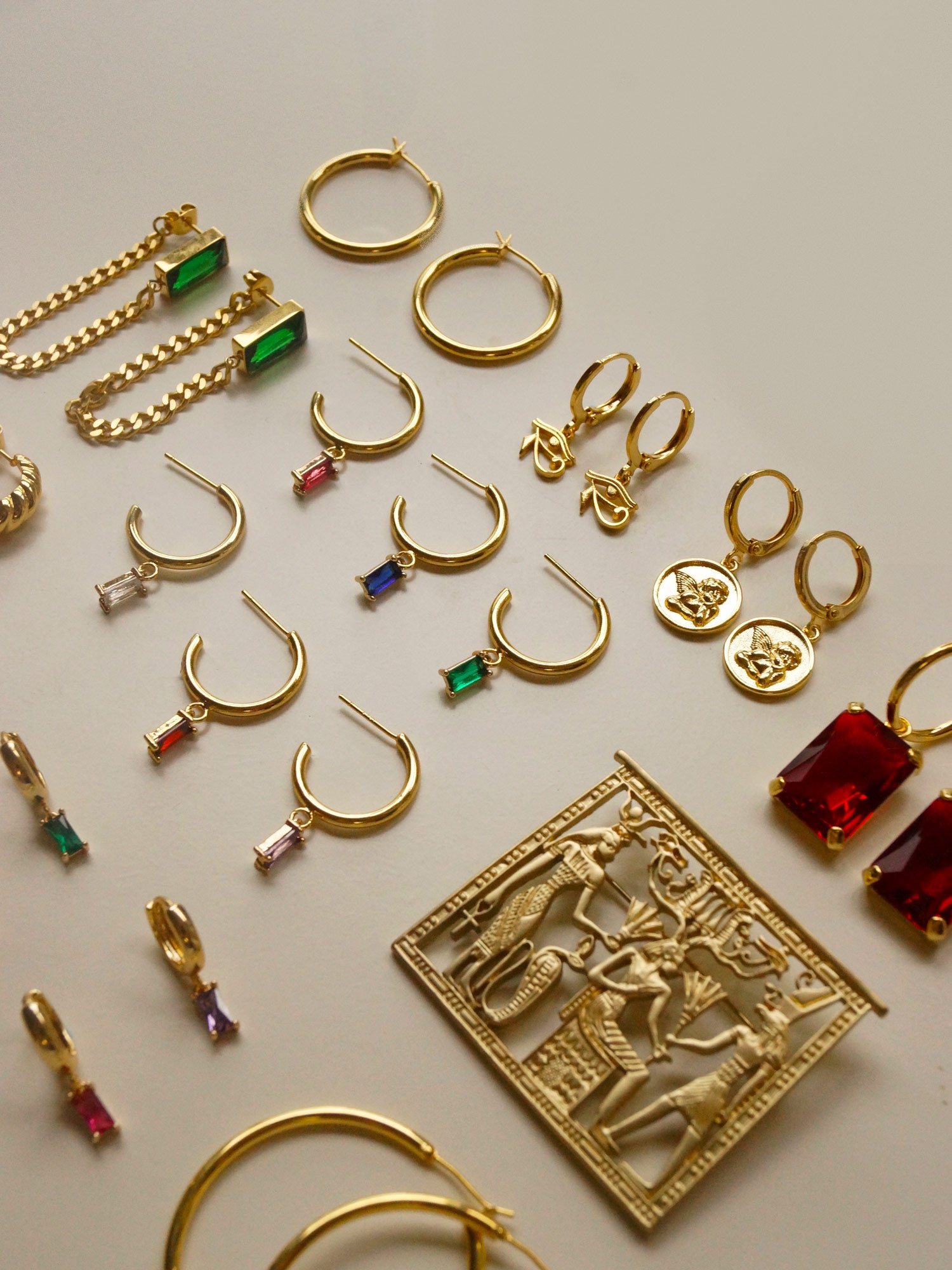 Oeil d'Horus Huggies *Plaqué or 18 carats
