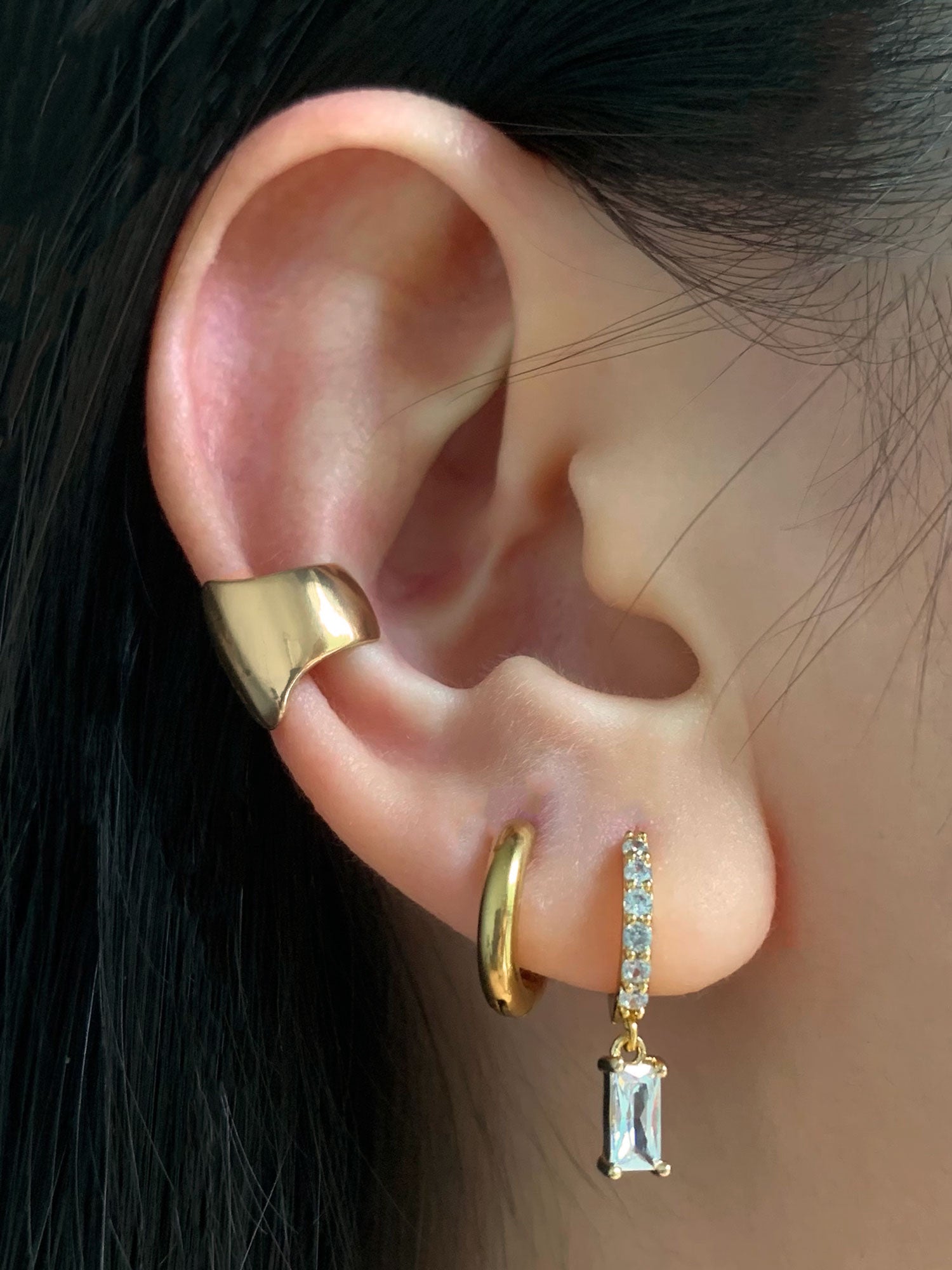 Thick Ear Cuff - Gold