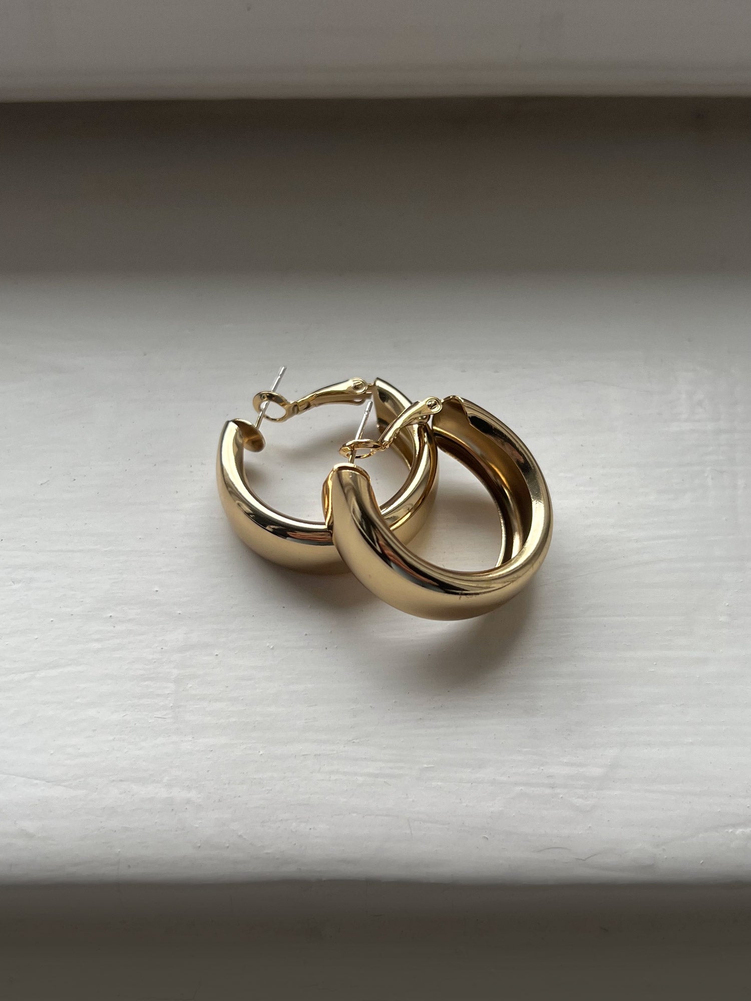 Chunky Gold Hoops