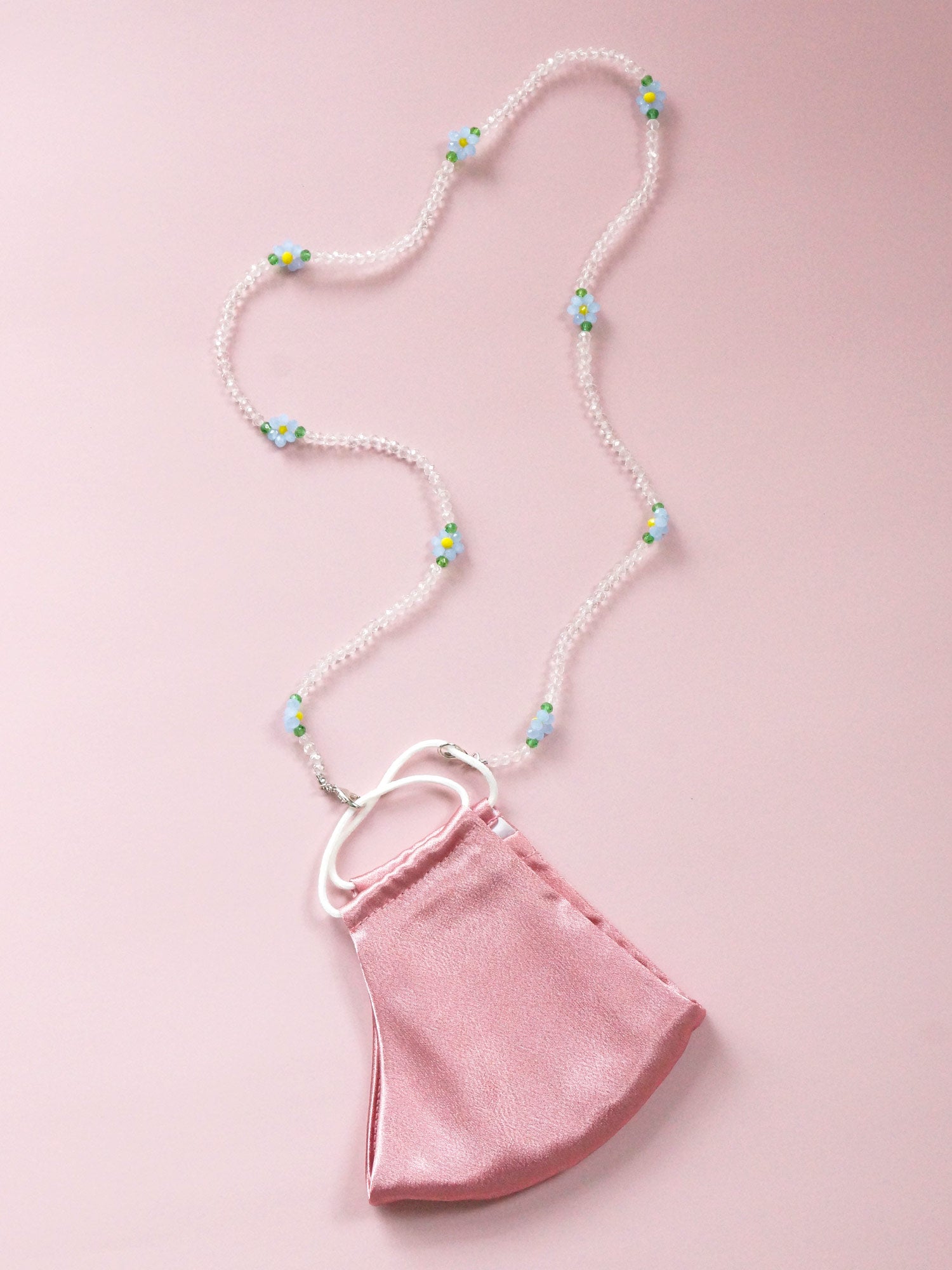 Beaded Mask Chain - Transparent