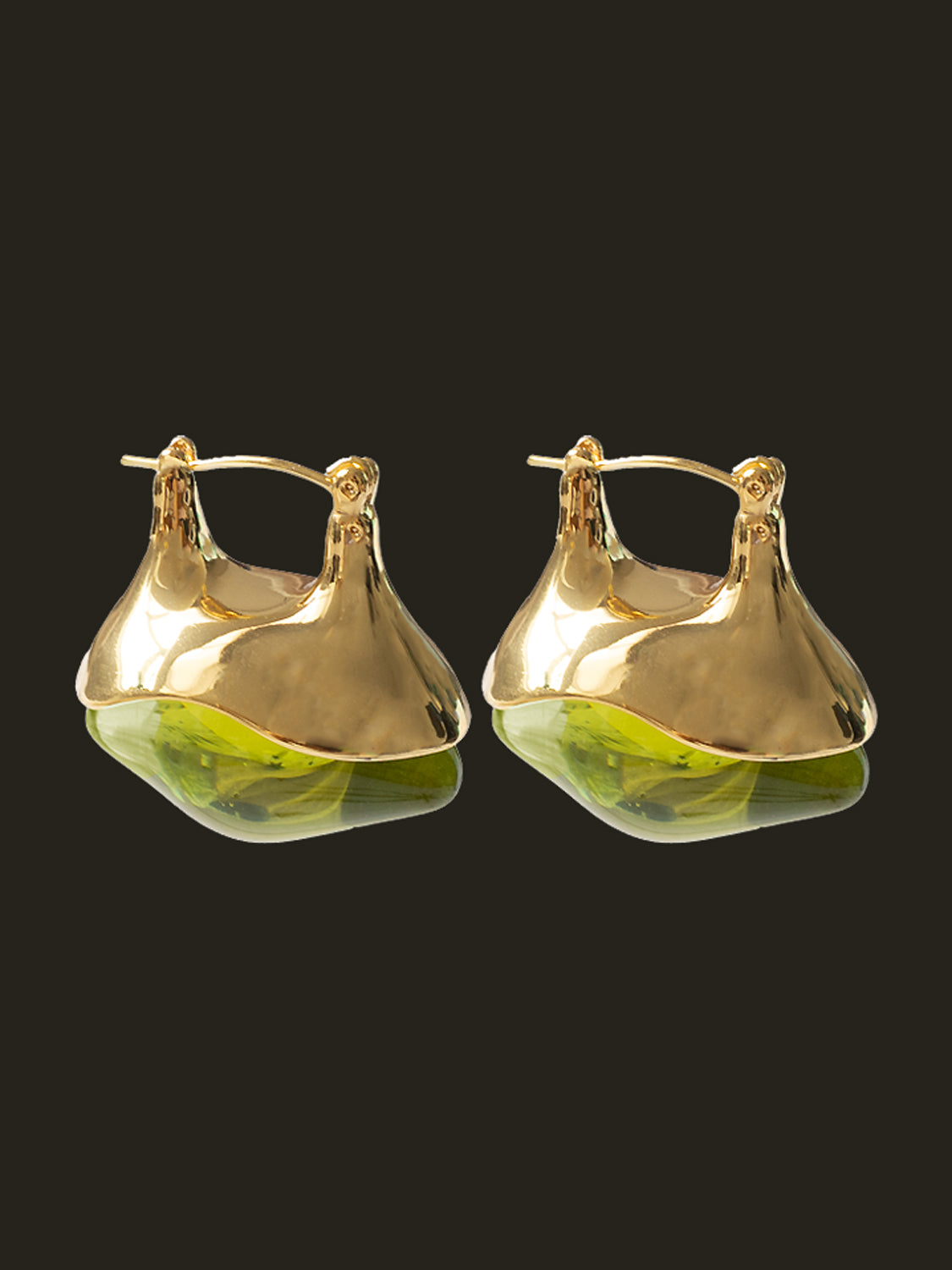 Antique Heirloom Earrings - Green