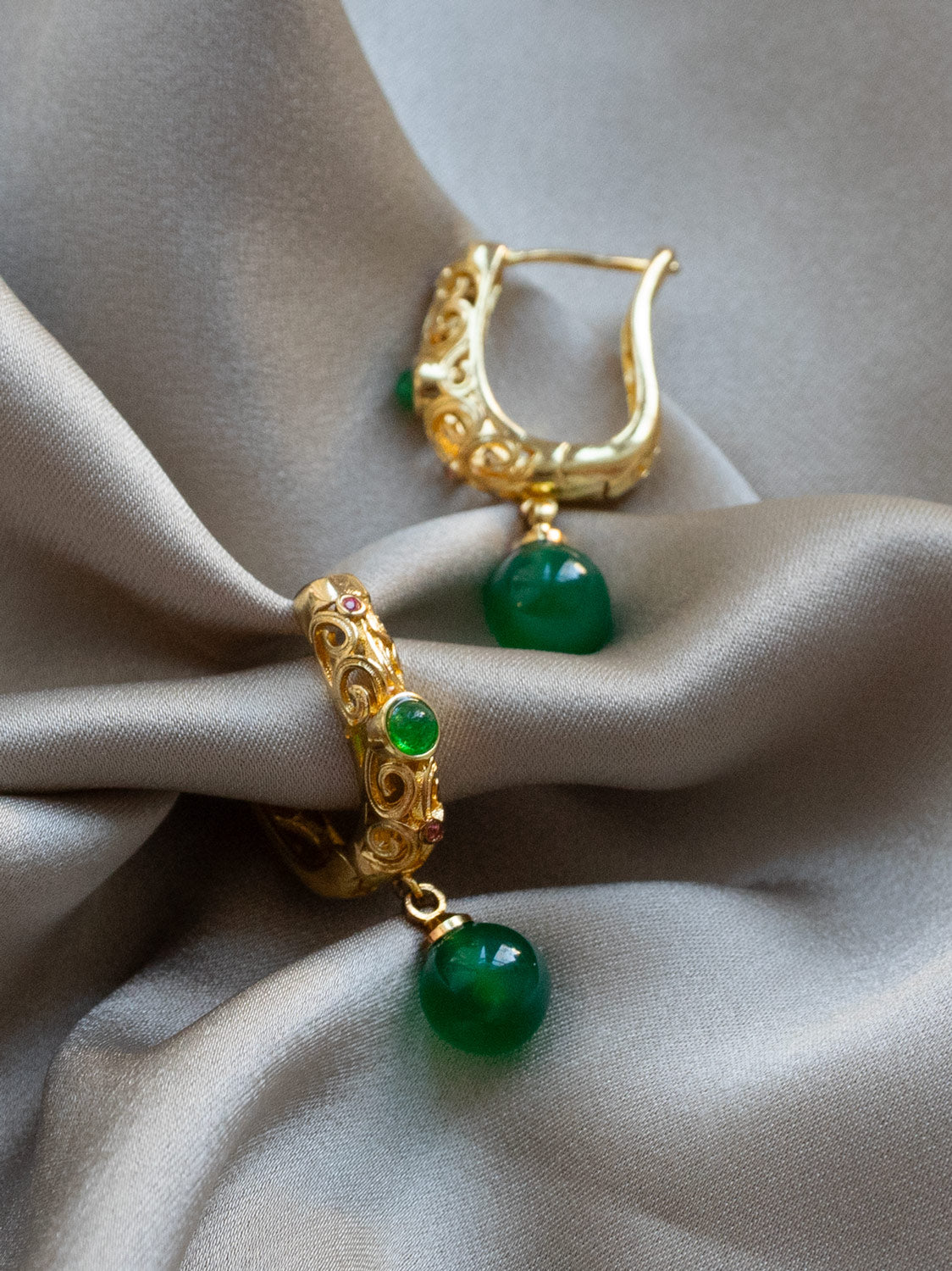 Baroque Jade Earrings5