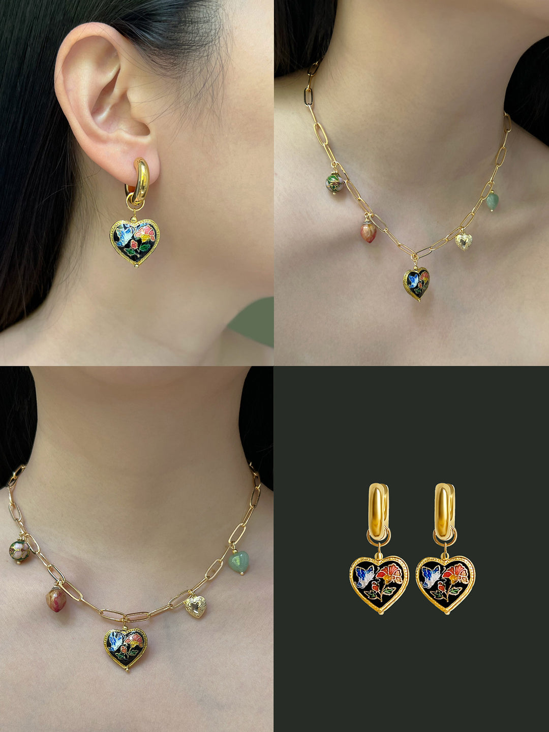 ExVoto Charm Collection :: Green Cloisonne