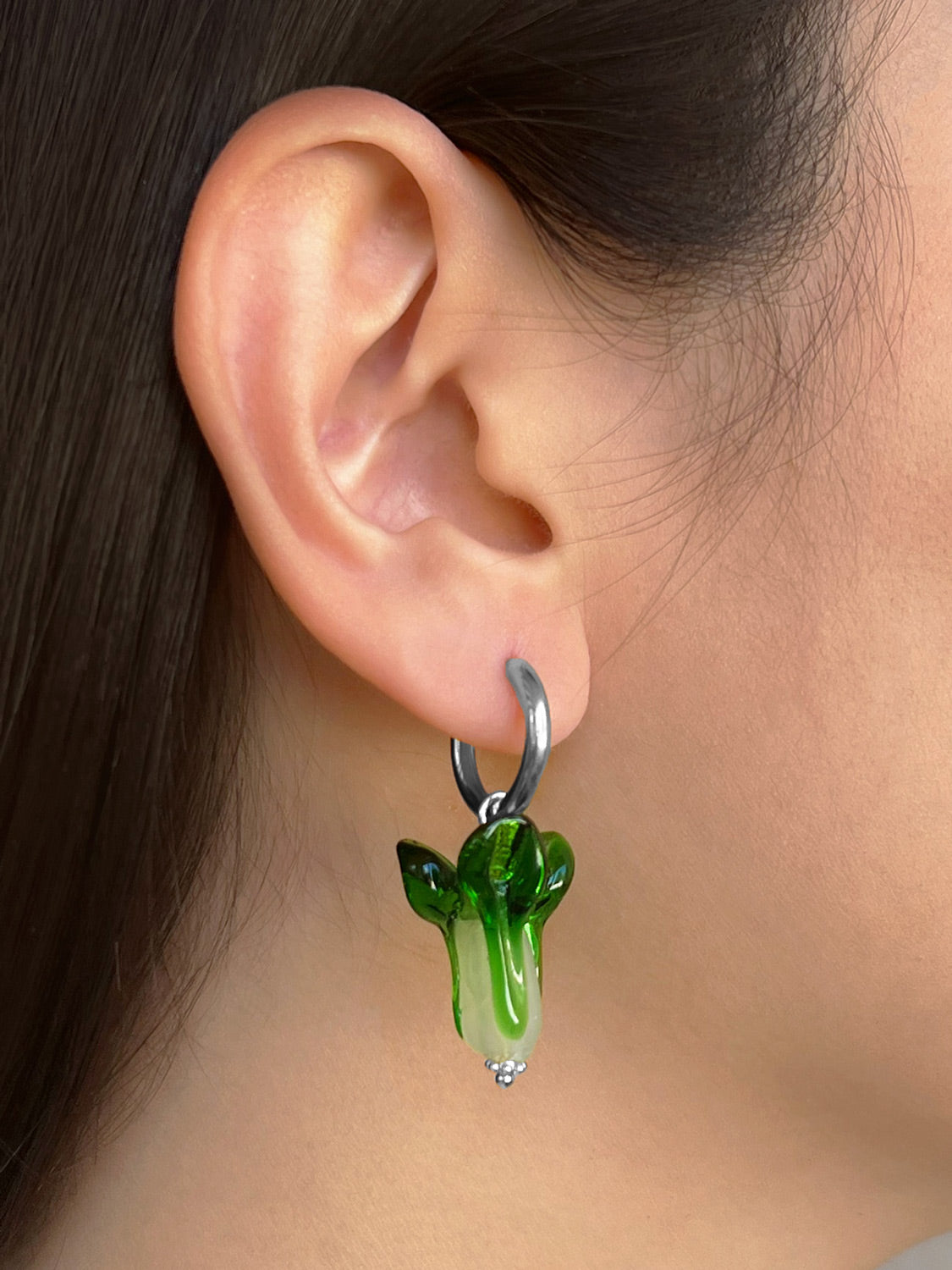Bok Choy Hoops   Dark Green  Silver2