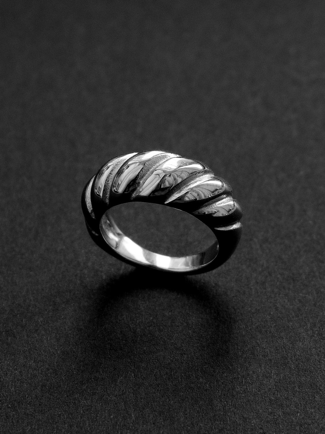 Braided Ring  Stainless Steel   Silver1