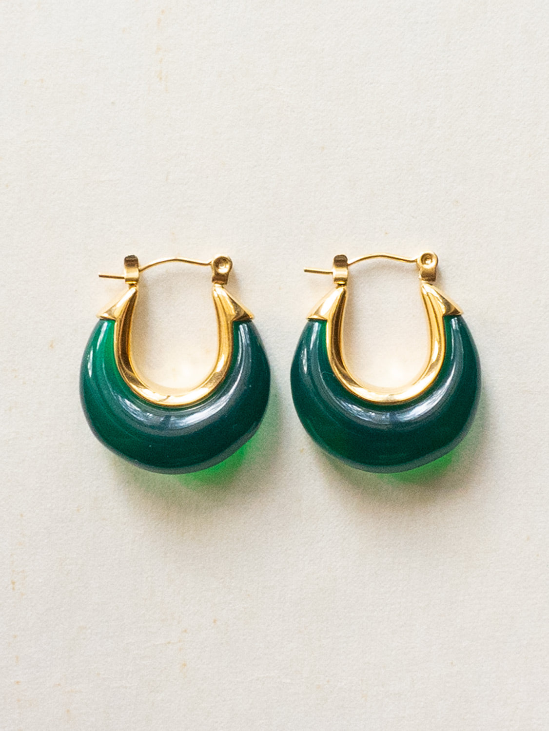 Chic Resin Hoops   Green1