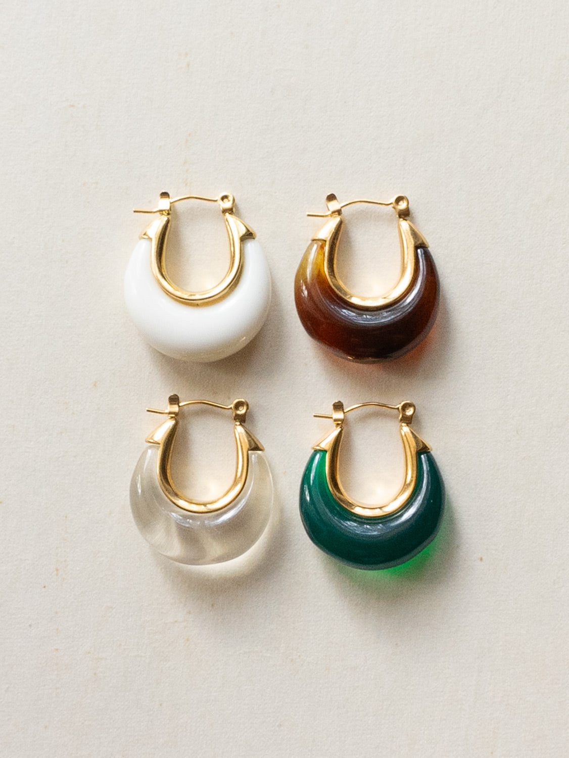 Chic Resin Hoops - Clear