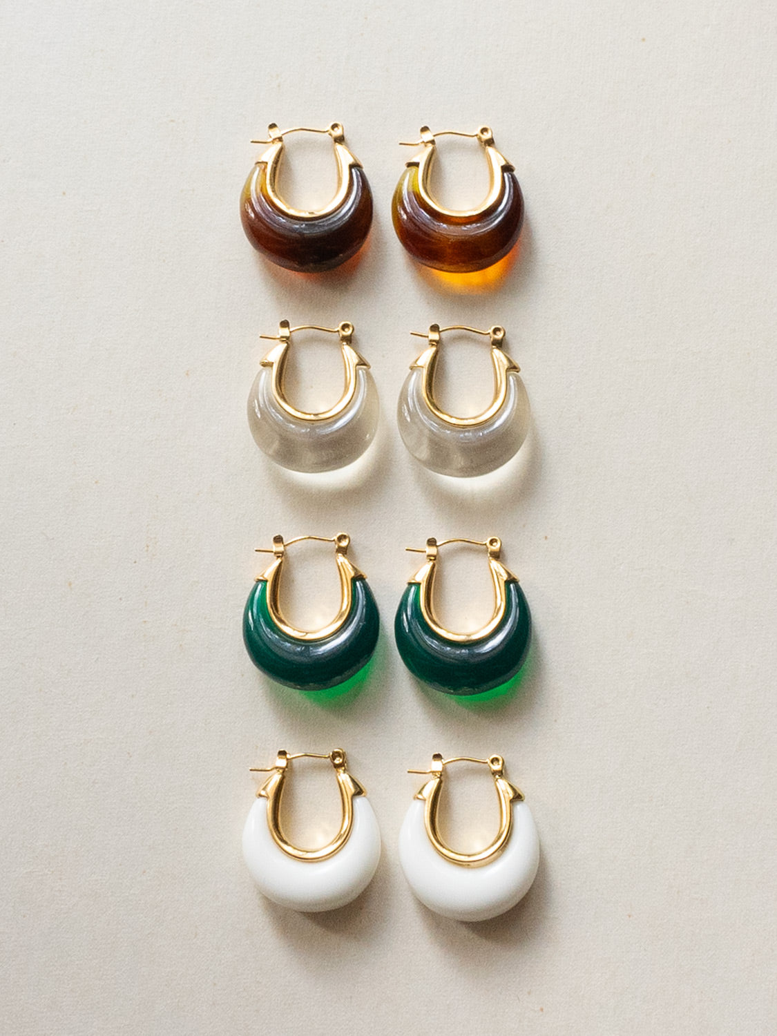 Chic Resin Hoops - Clear