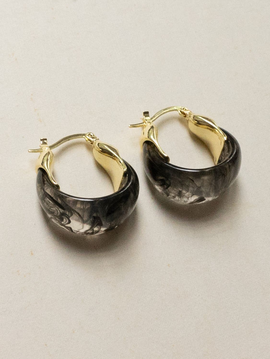 Chunky Cradle Hoops   Black2