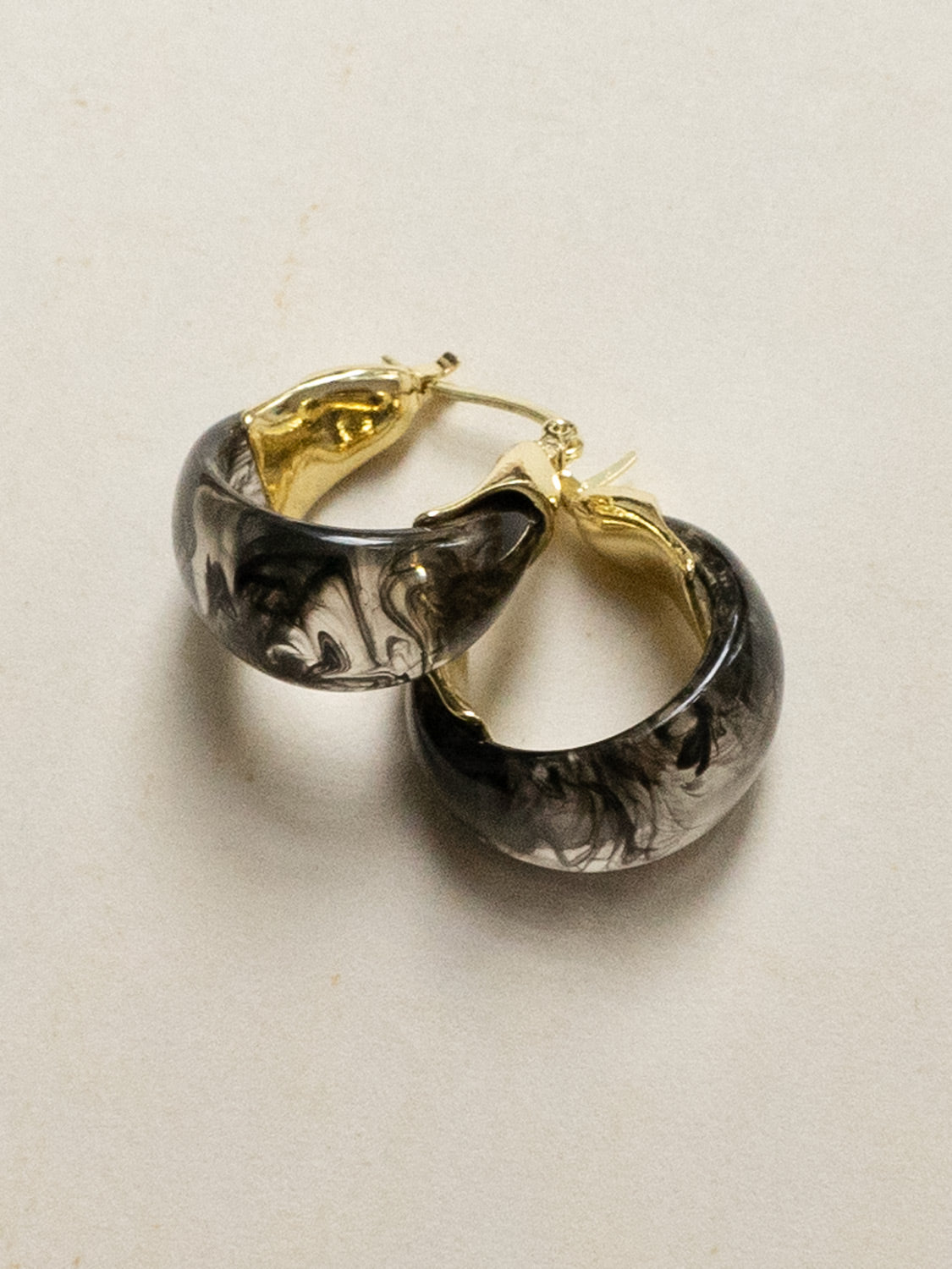 Chunky Cradle Hoops   Black3