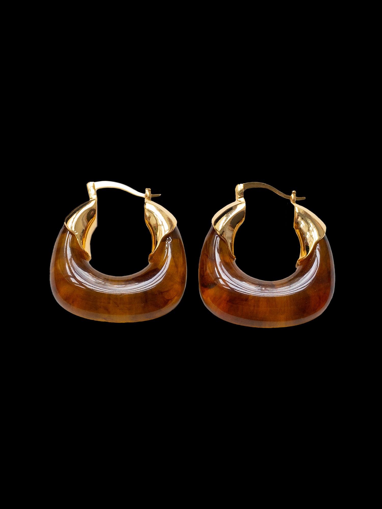 Chunky Hoops   Tea Brown1