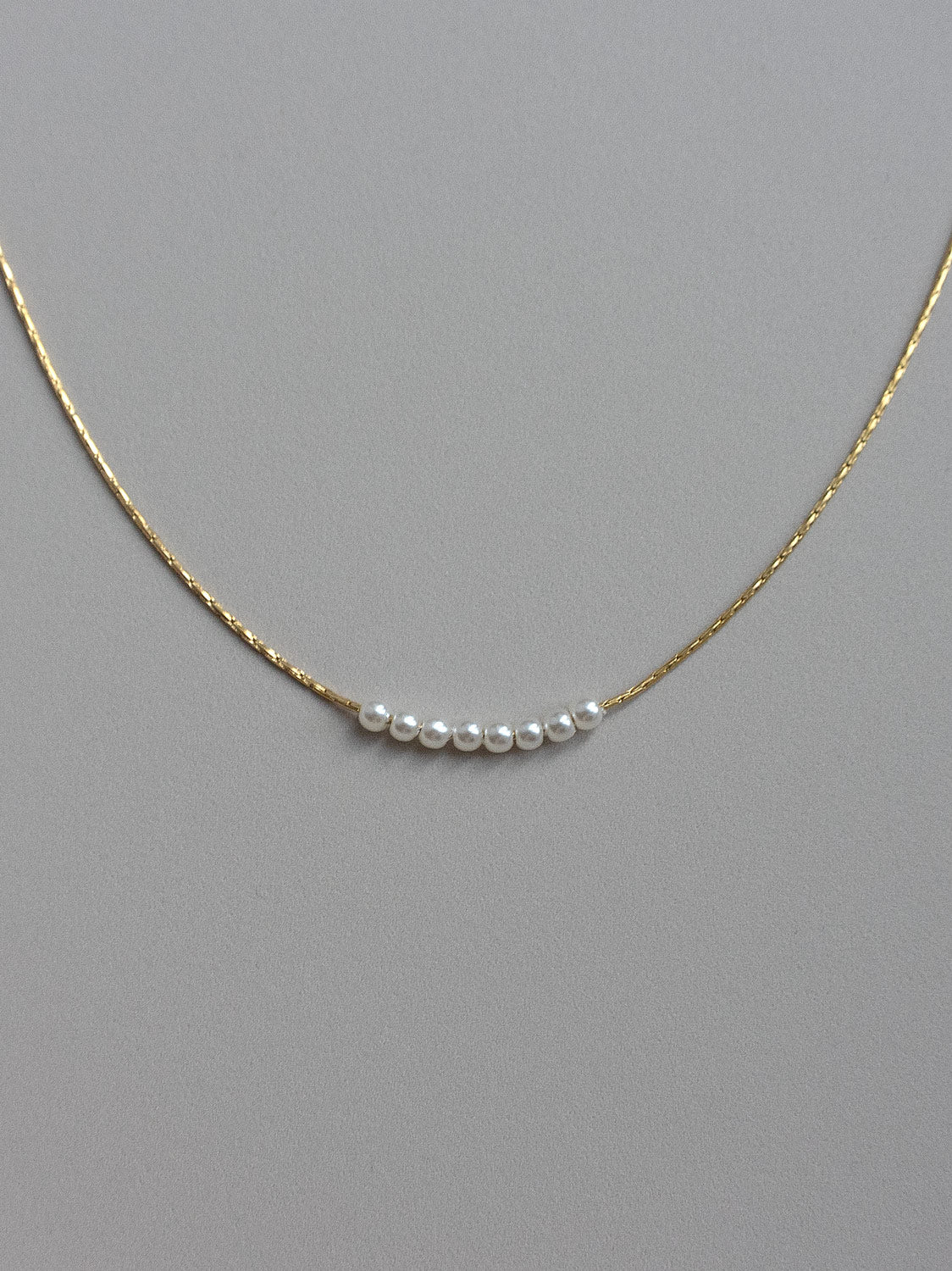 Delicate Tiny Pearls Necklace