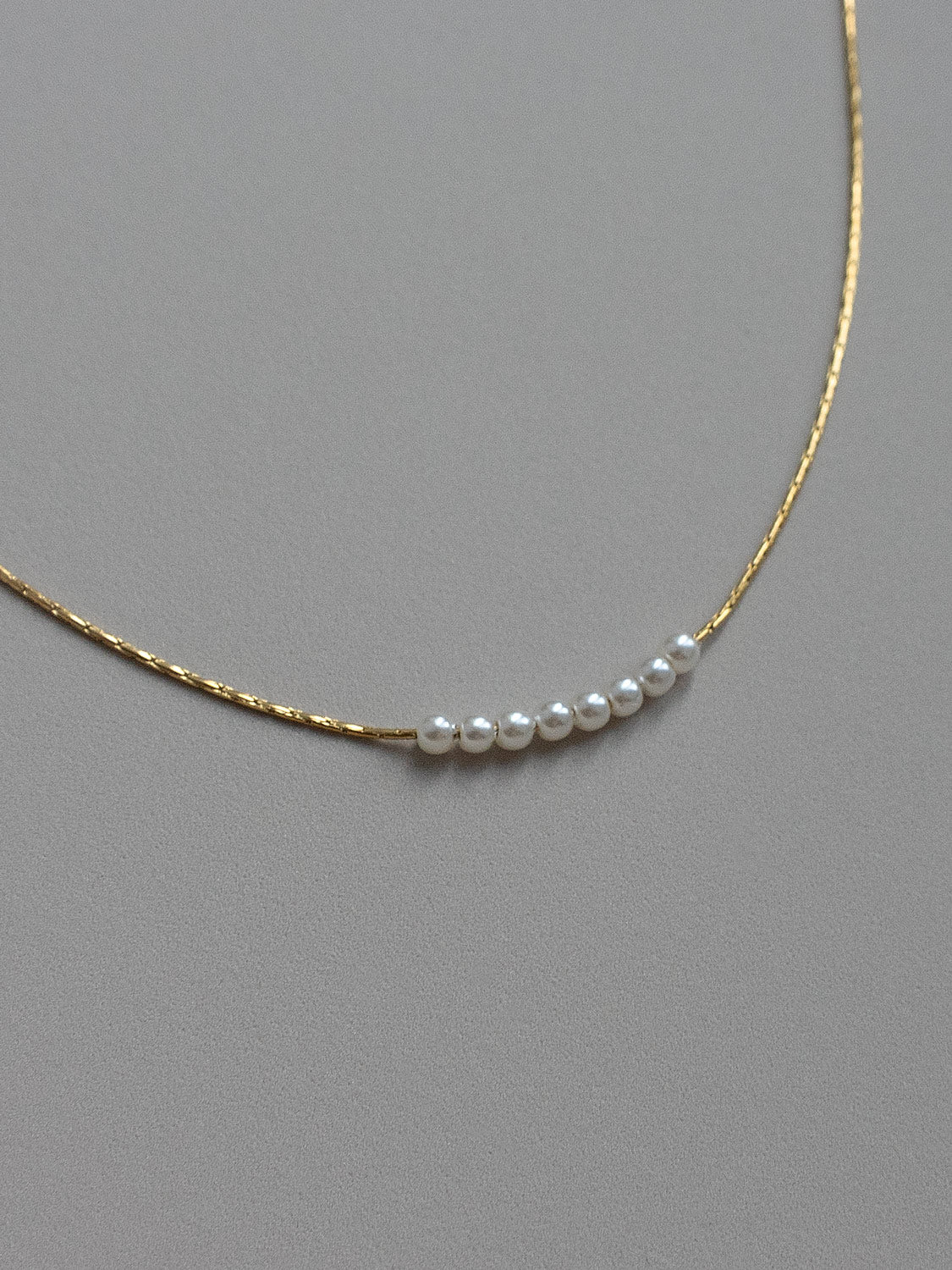 Delicate Tiny Pearls Necklace