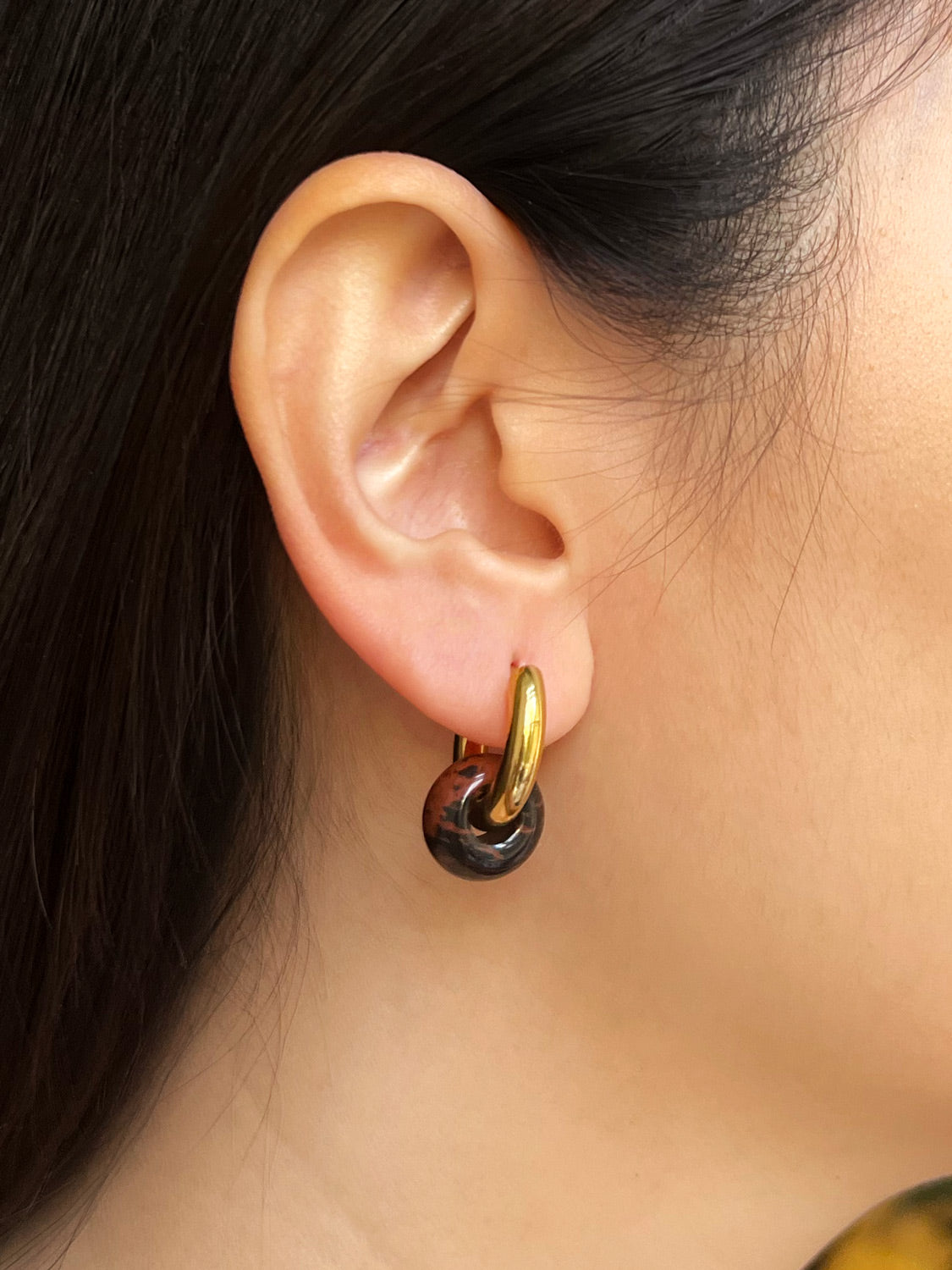 Donut Hoops - Little Stone, Golden Swan Jasper