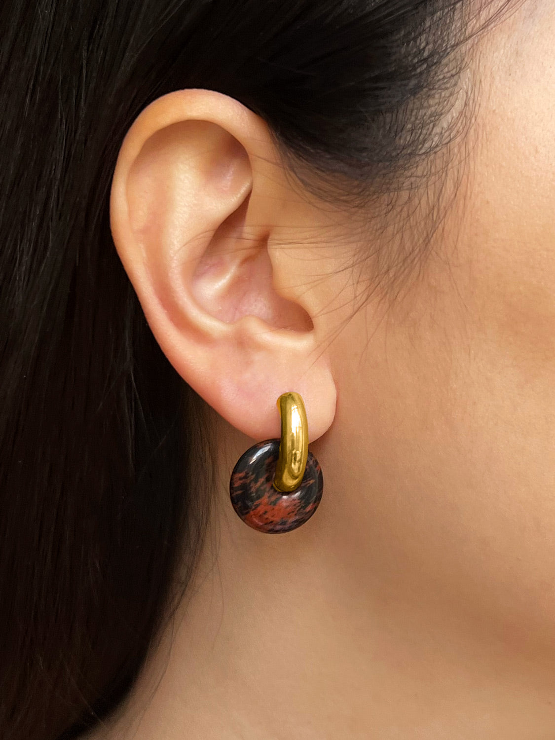 Donut Hoops V2  Gold   Golden Swan Stone6