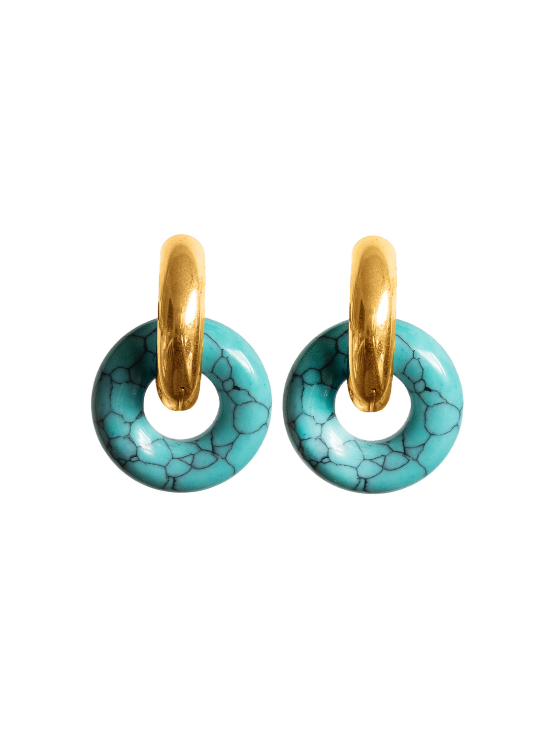 Donut Hoops  Gold   Blue Turquoise2