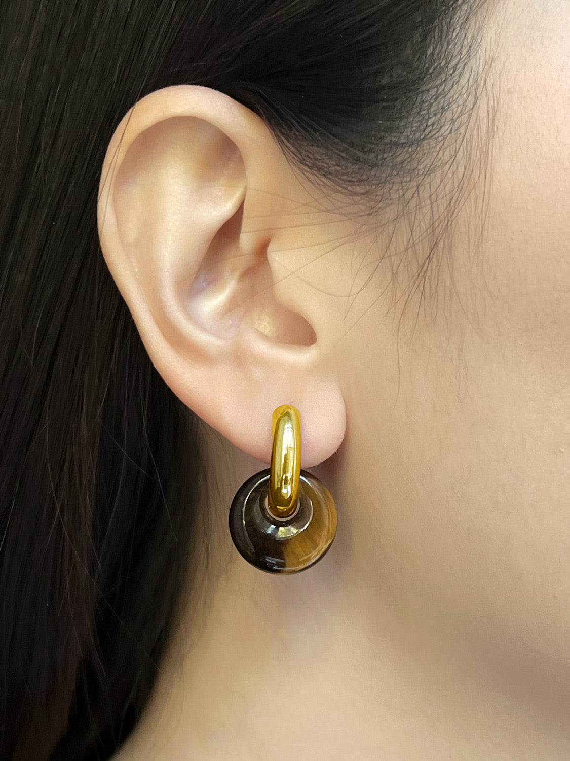 Donut Hoops  Gold V2   Tiger Eye2