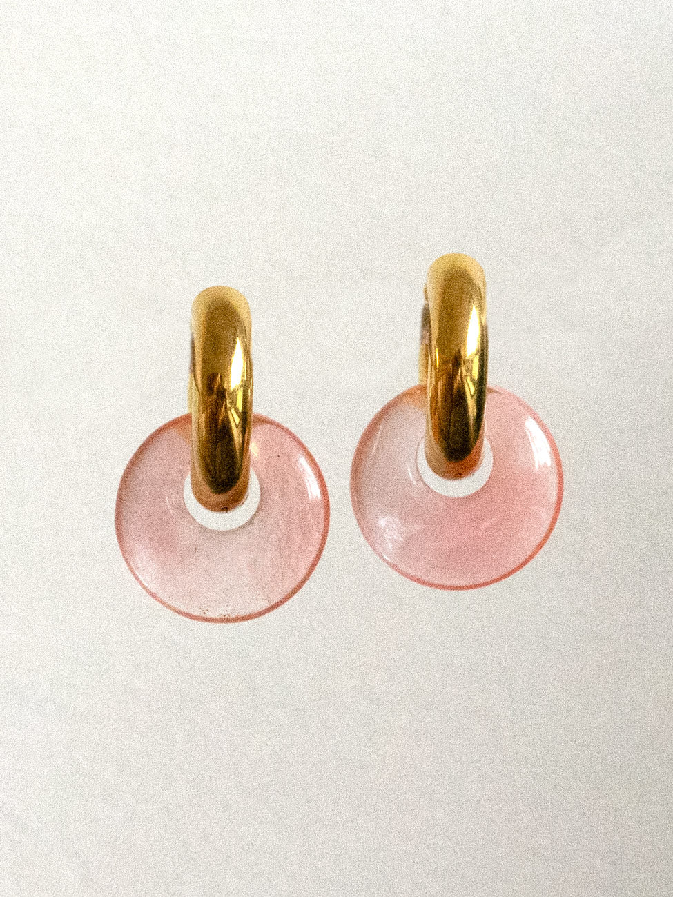Donut Hoops  Gold V2   Watermelon Pink1
