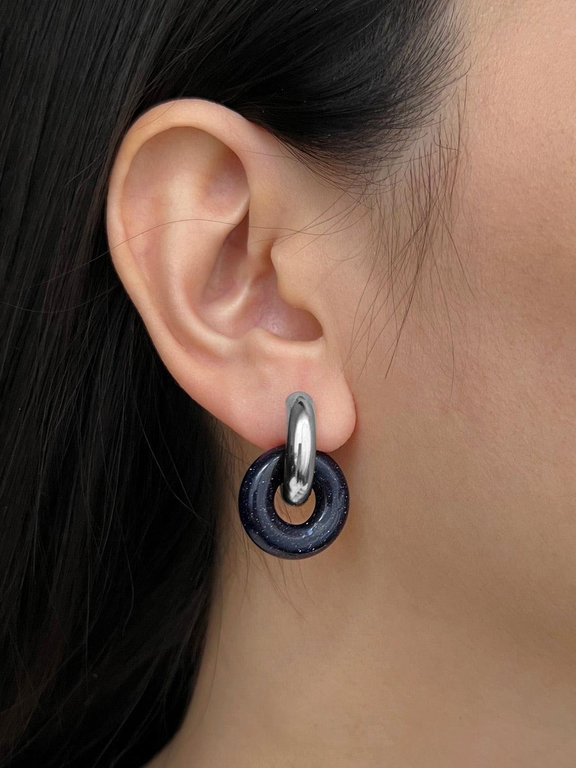 Donut Hoops  Silver   Midnight Blue Galaxy3