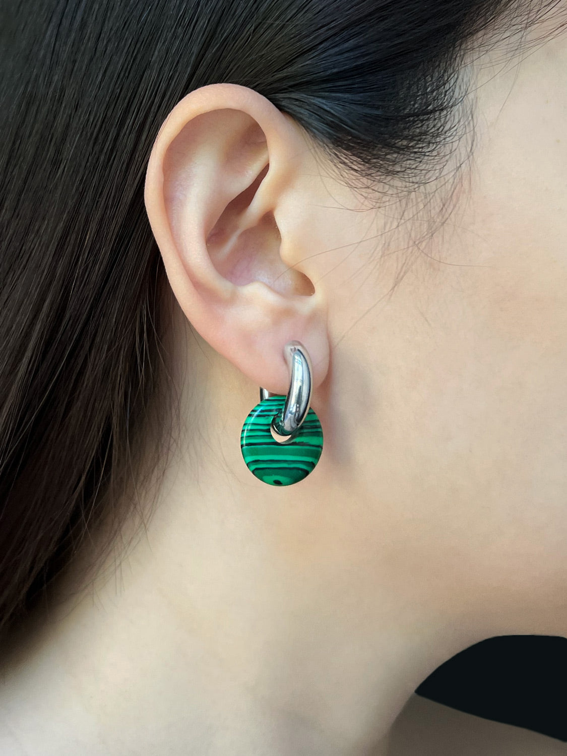 Donut Hoops  Silver V2   Green Malachite3 63f9545a 2fff 455d 9cf6 be42ab74490b