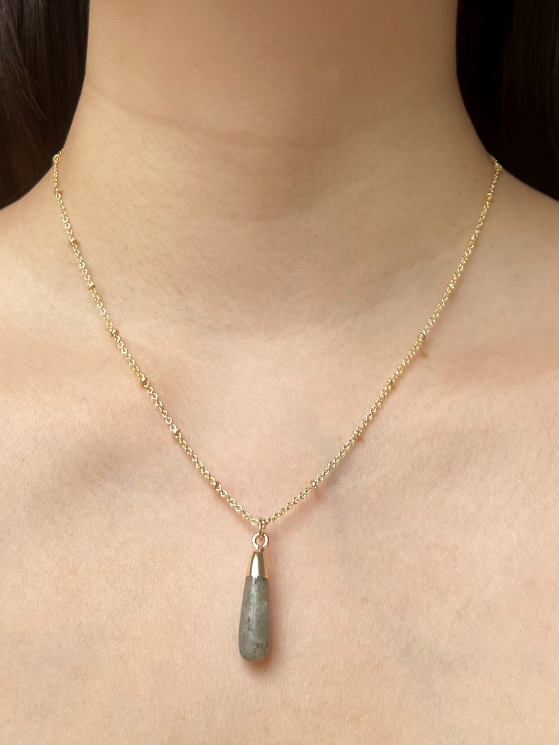 Flow Stone Necklace   Grey Galaxy3