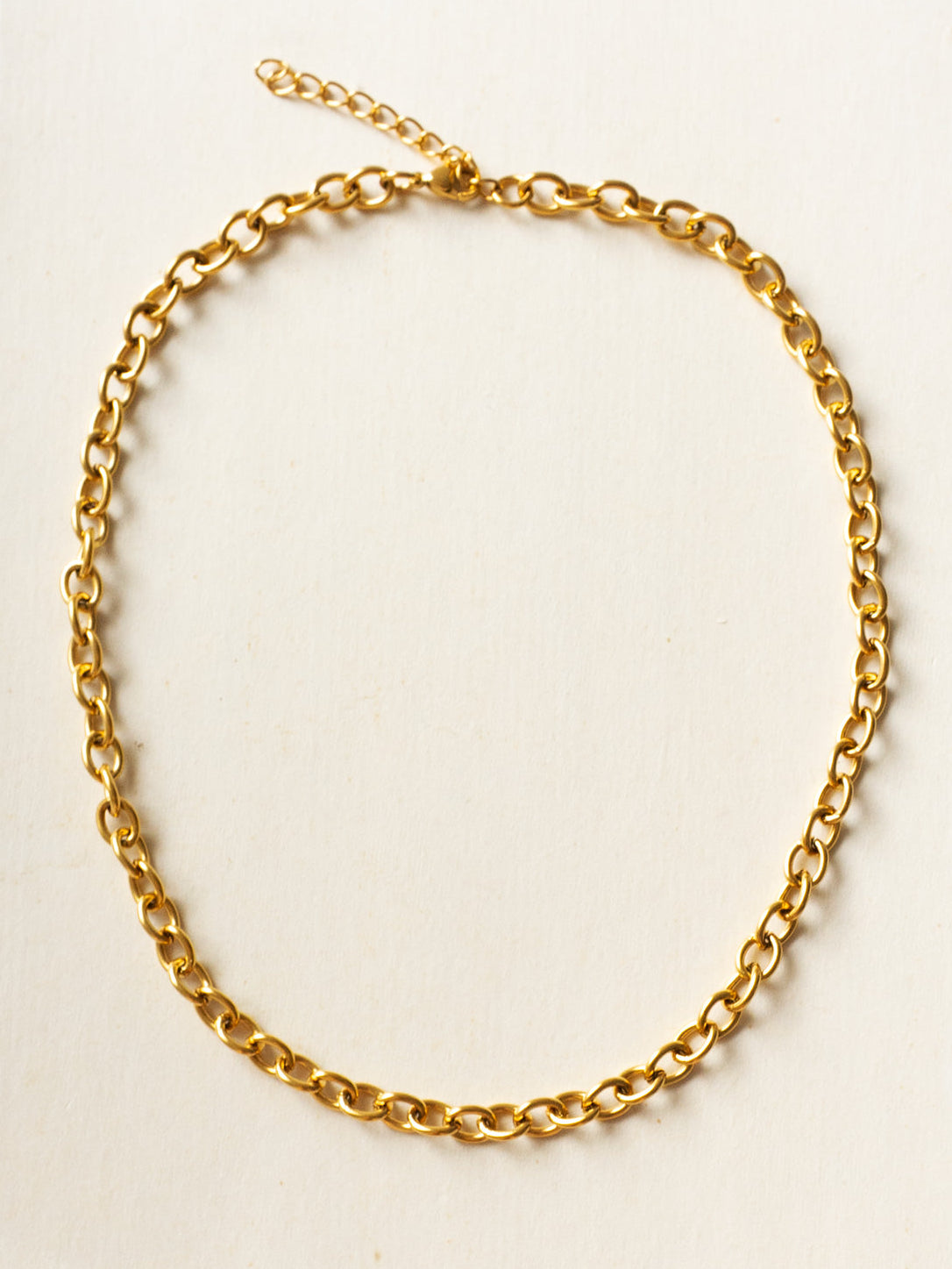 Gold Chunky Necklace  Stainless Steel5