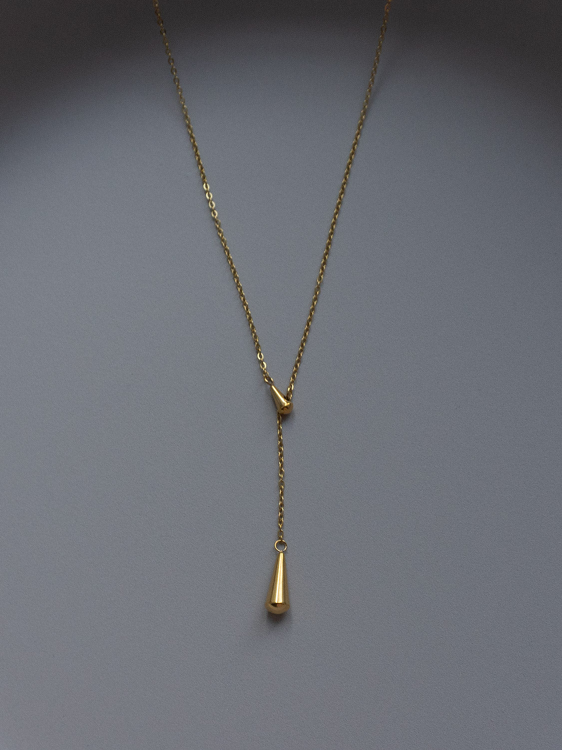 Gold Raindrop Necklace