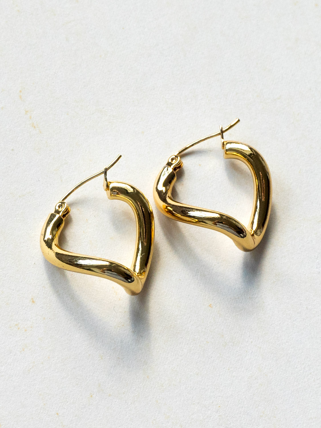 Irregular Hoops - Stainless Steel, Gold
