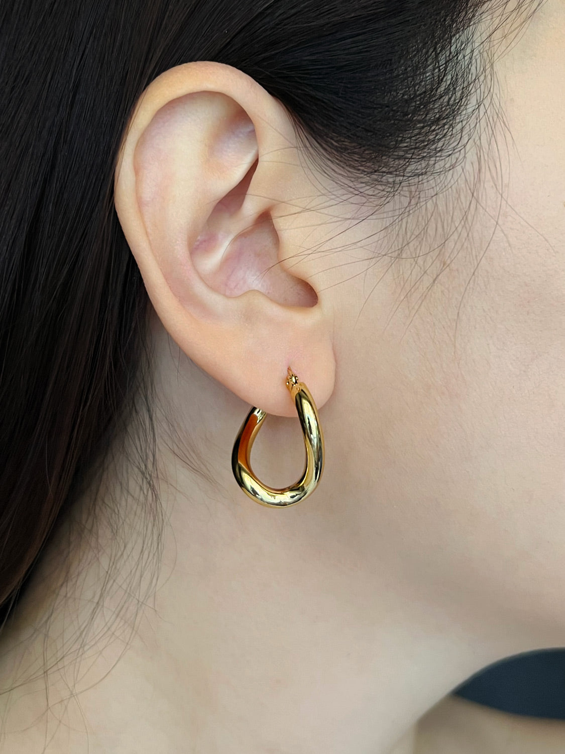 Irregular Hoops   Stainless Steel  Gold2 a9765ee0 f730 42bc 8078 93b55fc1d412