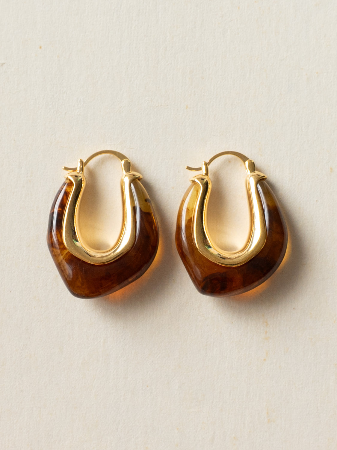 Irregular Resin Hoops   Brown2