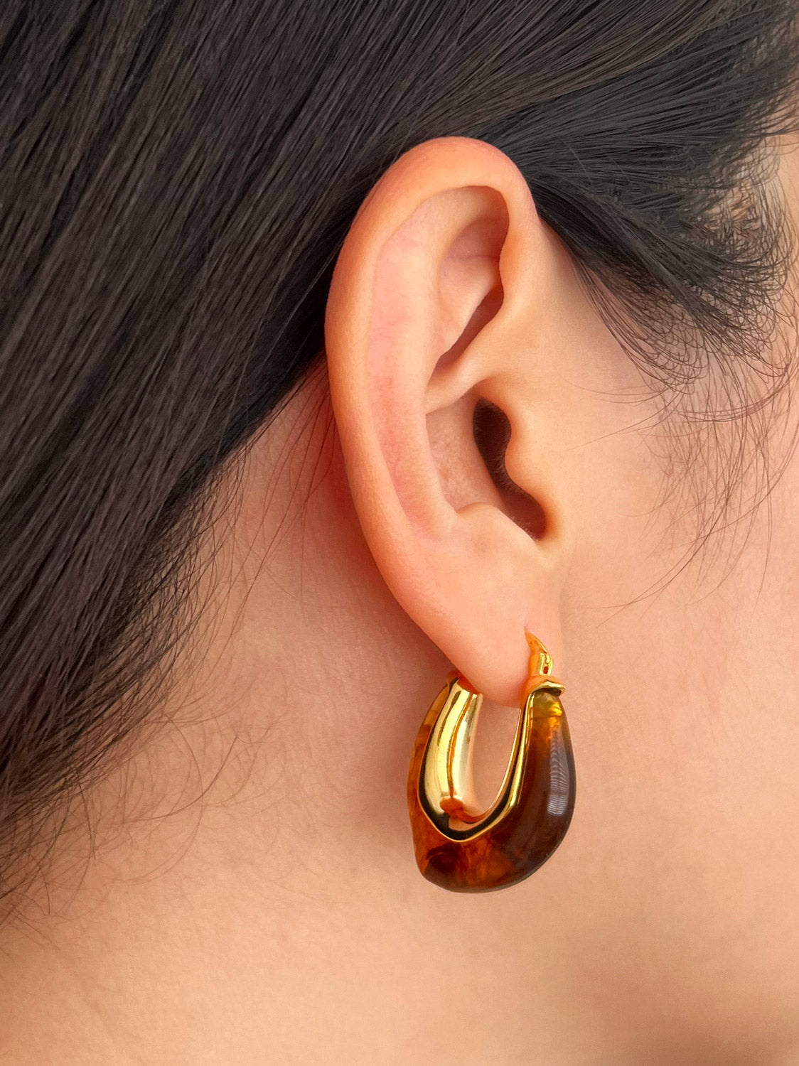 Irregular Resin Hoops   Brown 9a4f2206 f28b 4068 808d 69d74ade545e