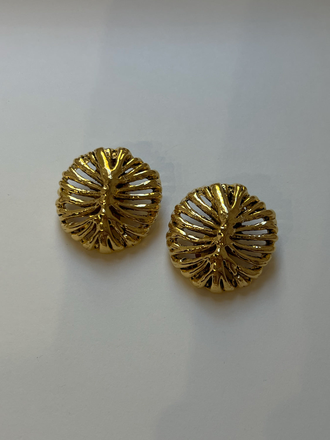 Large Ensnared Gold Clip-Ons (Vintage)