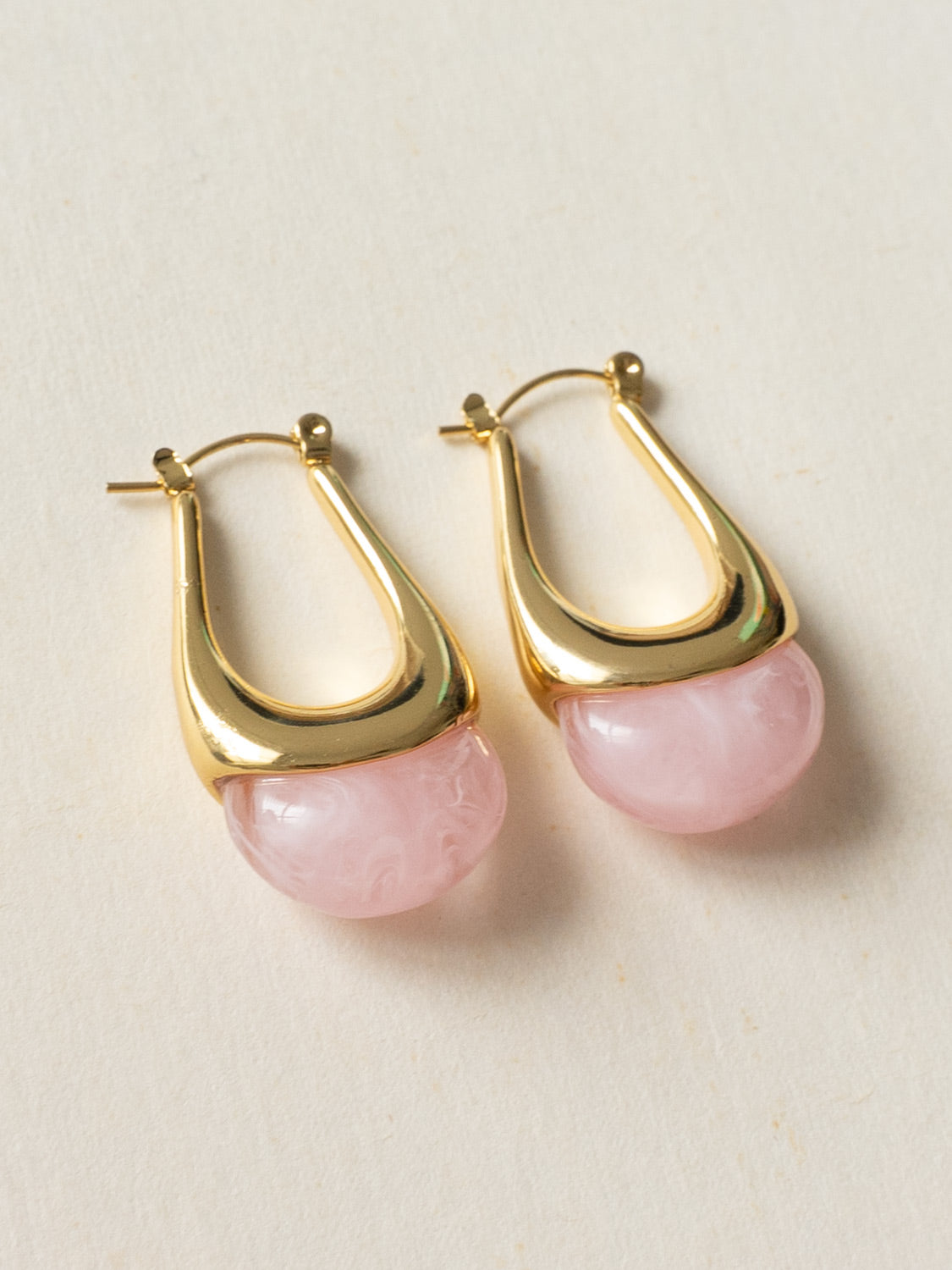 Lucid Dreams Hoops   Pink Stone2
