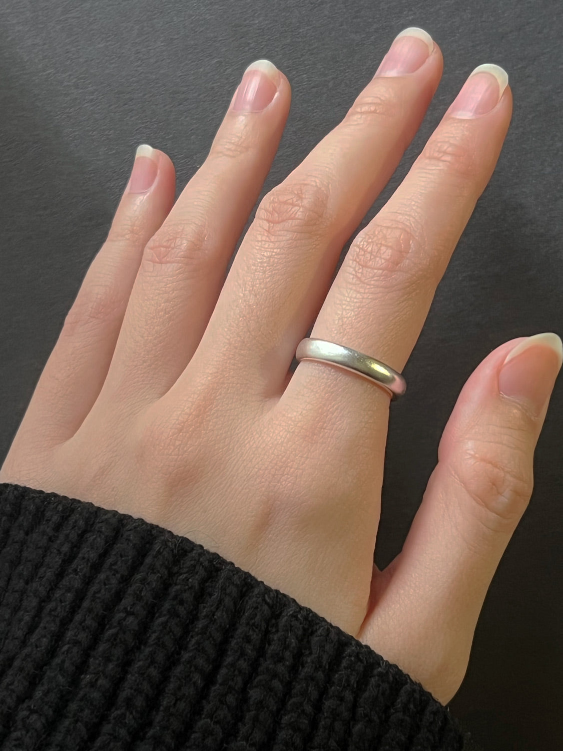 Matte Silver Ring