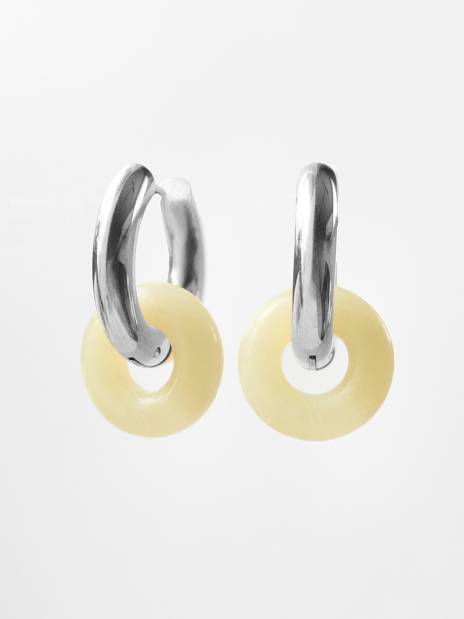 Mini Donut Hoops, Gold - Xiuyan Jade
