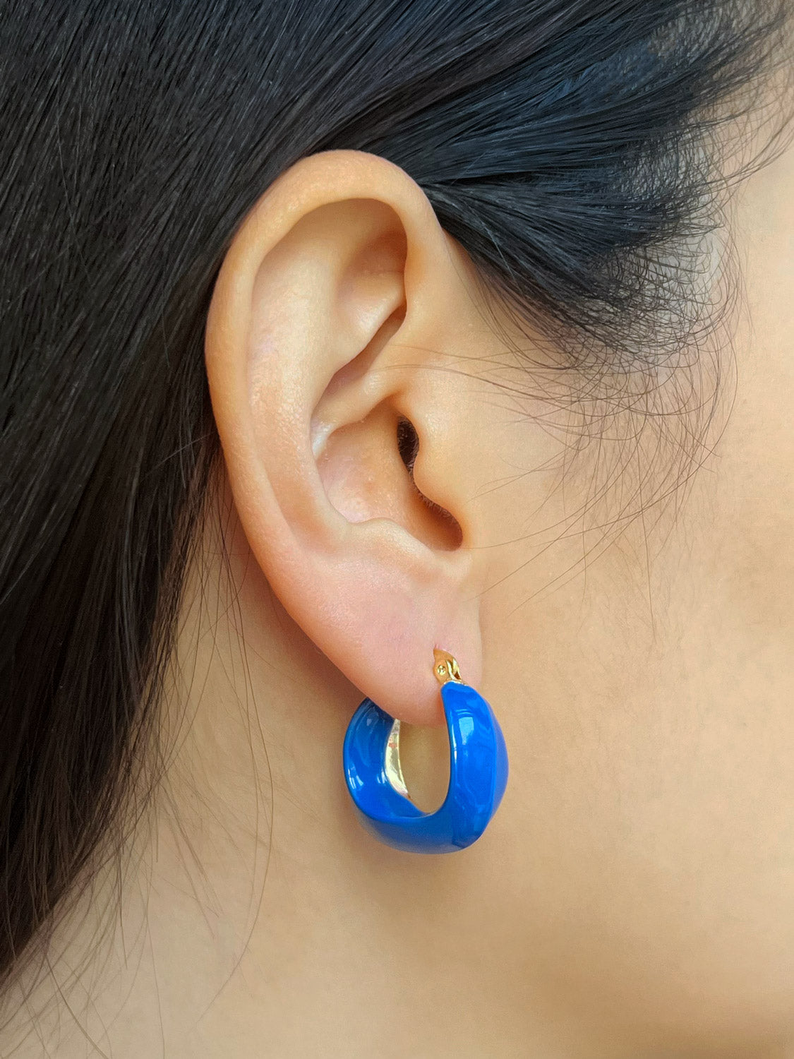 Oracle Enamel Hoops - Blue