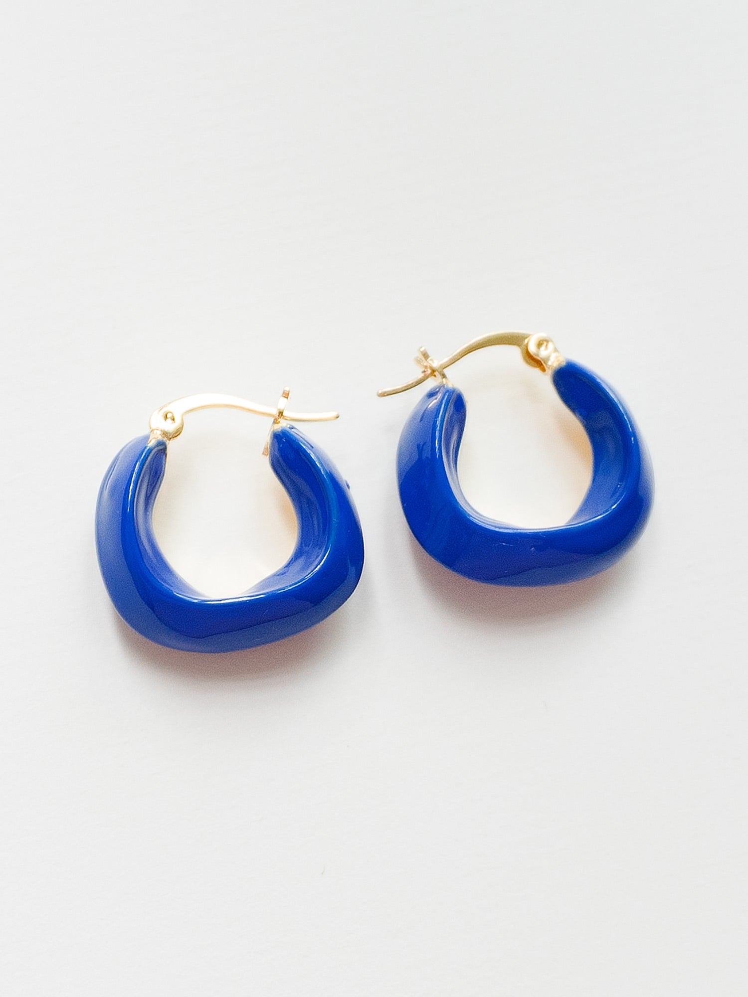 Oracle Enamel Hoops - Blue