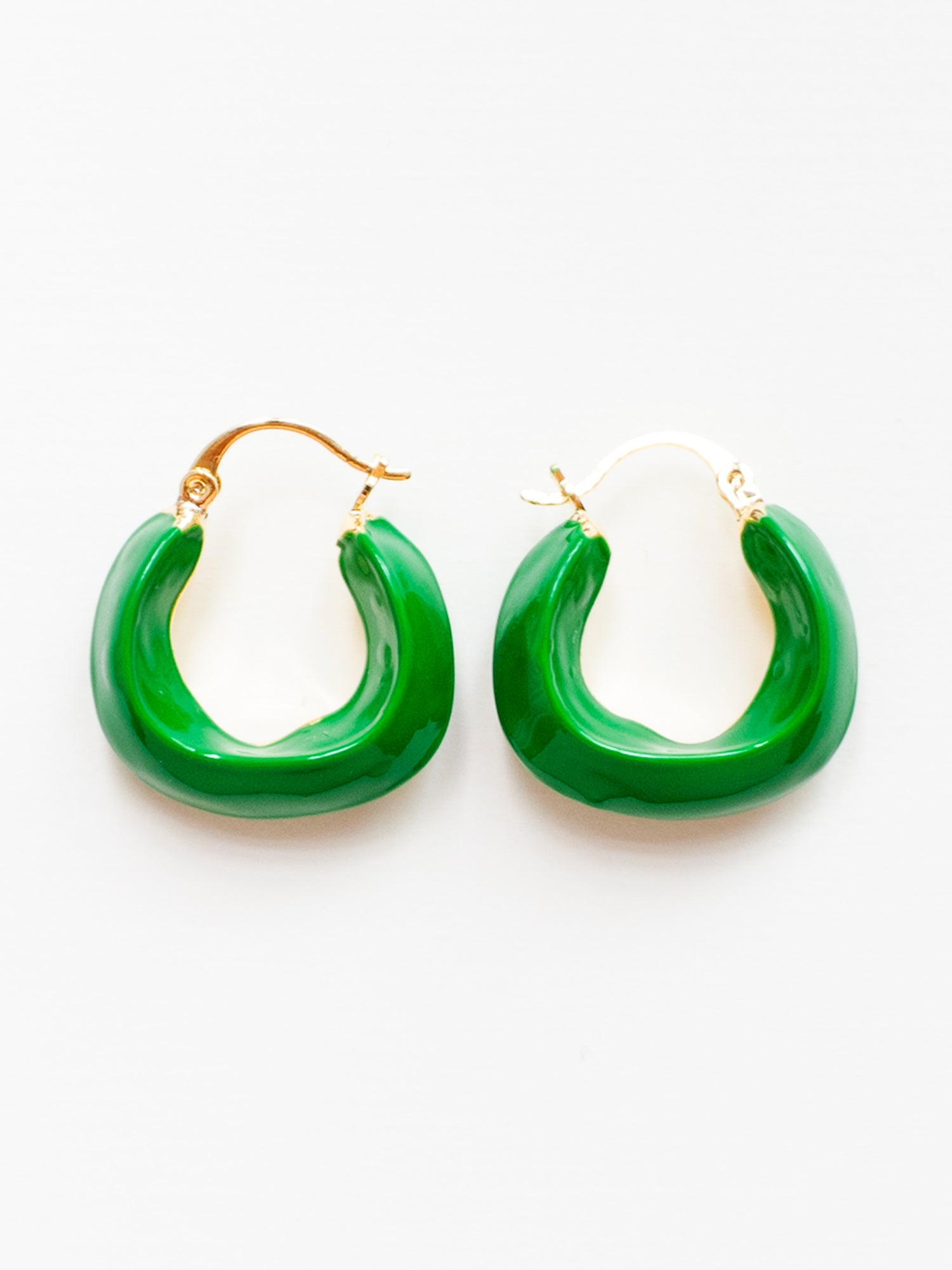 Oracle Enamel Hoops - Green