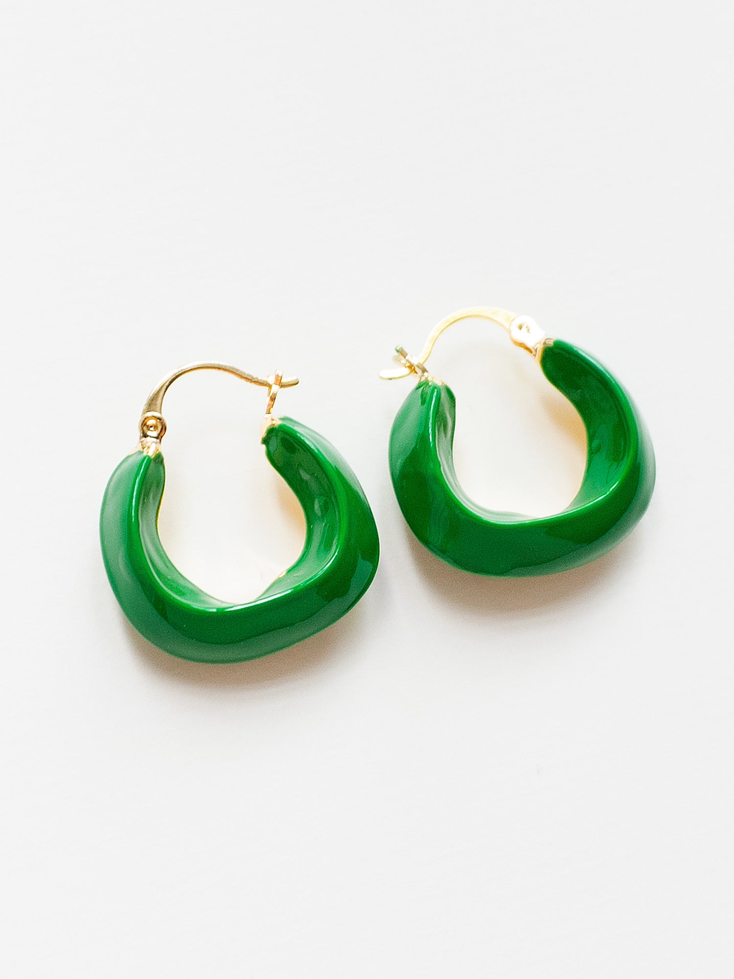 Oracle Enamel Hoops - Green
