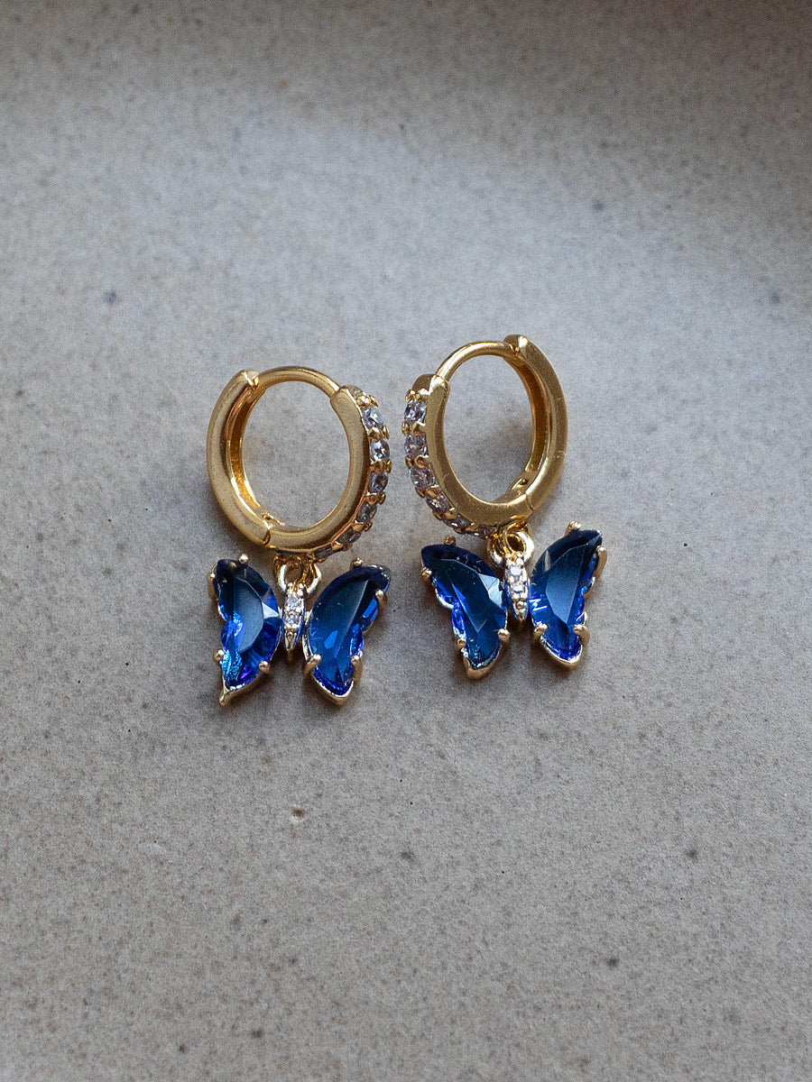 Petite Butterfly Huggies   Eclectic Blue1