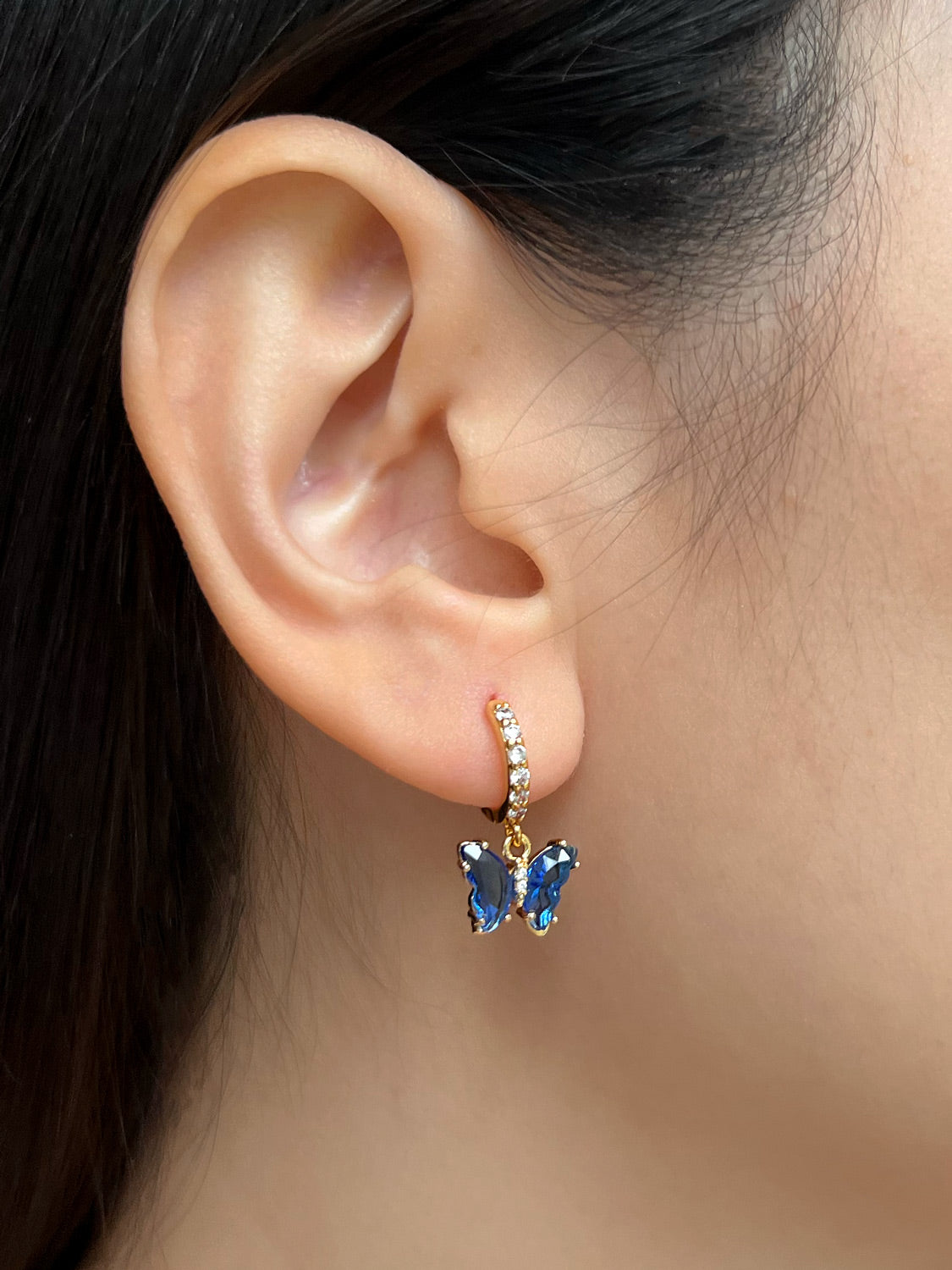 Petite Butterfly Huggies   Eclectic Blue5