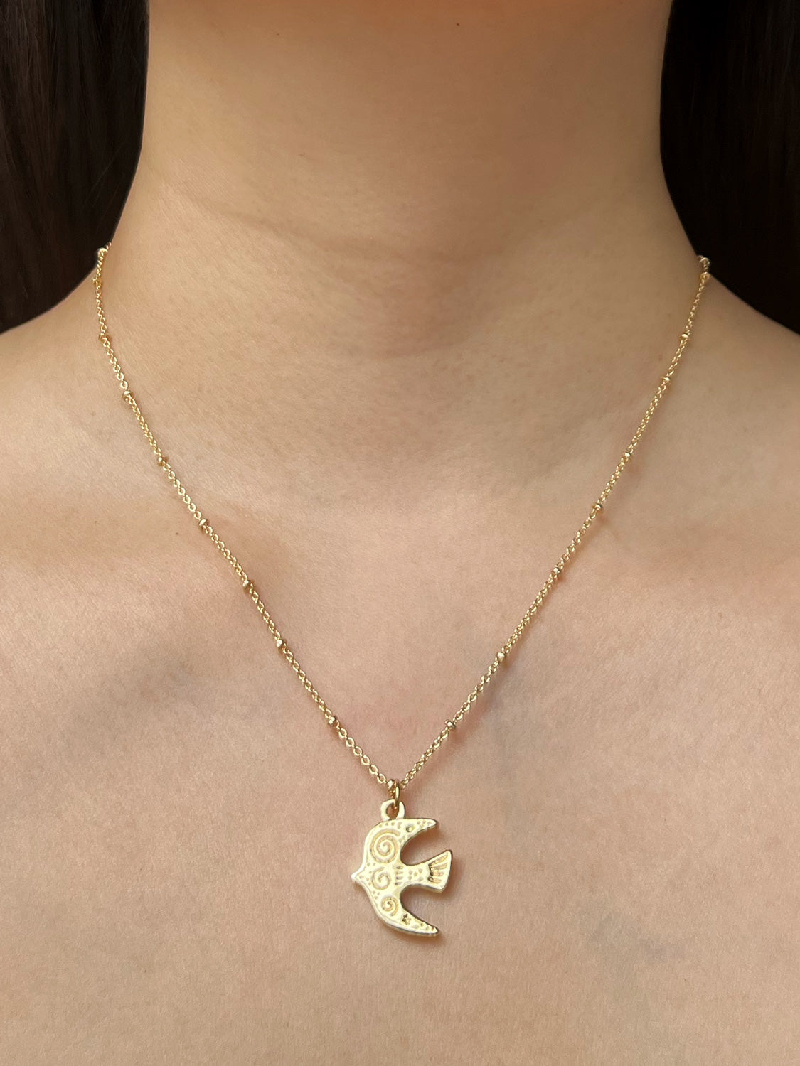 Resort Gold Necklace  Gold  Dove
