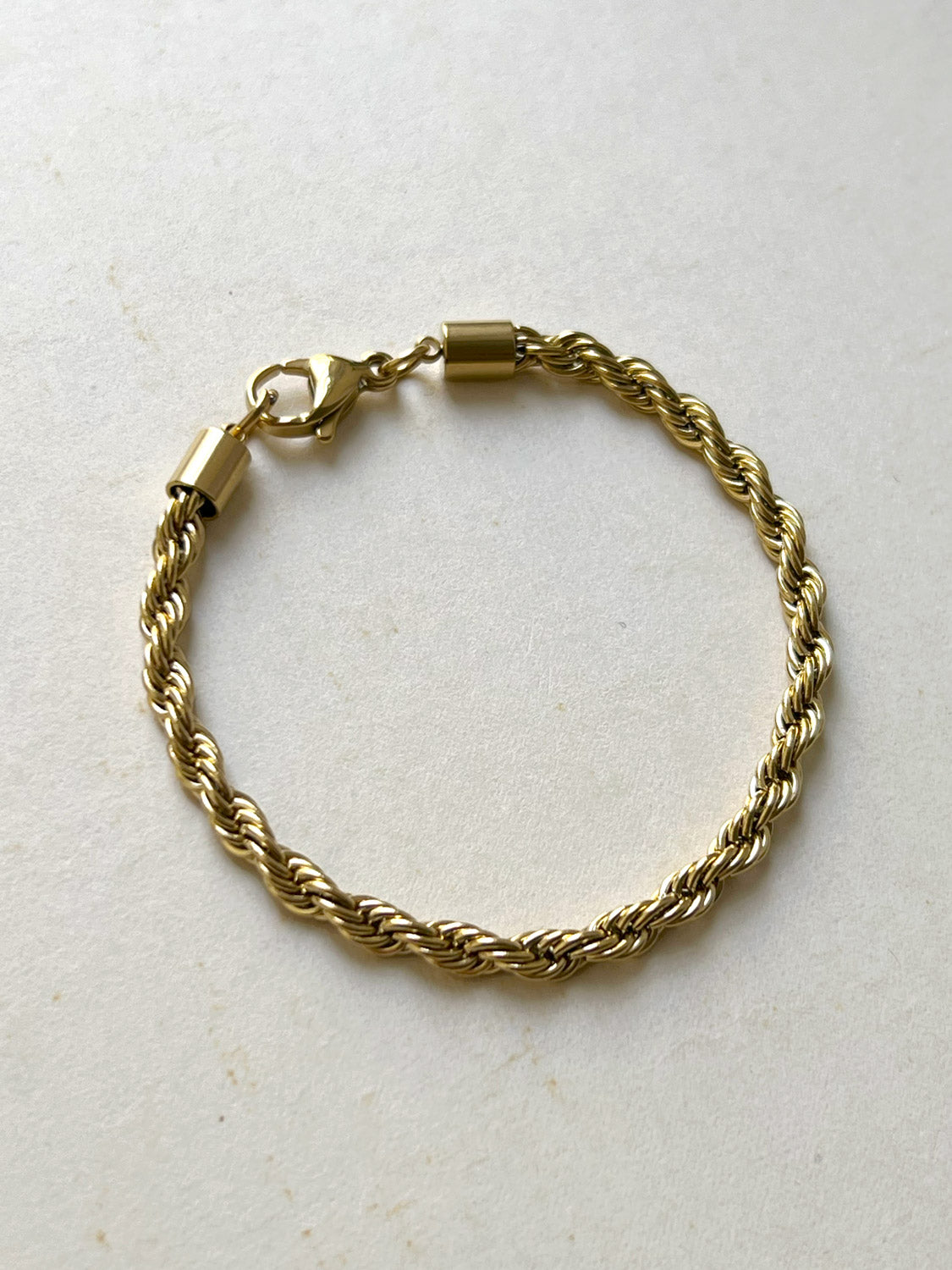 Rope Chain Bracelet   Gold 4