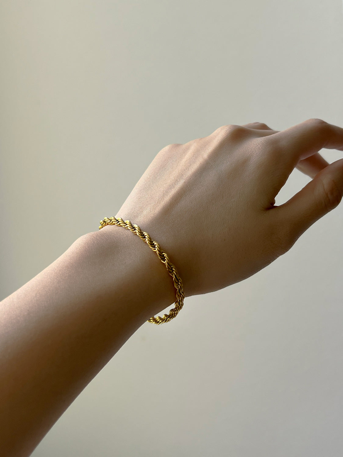 Rope Chain Bracelet   Gold model