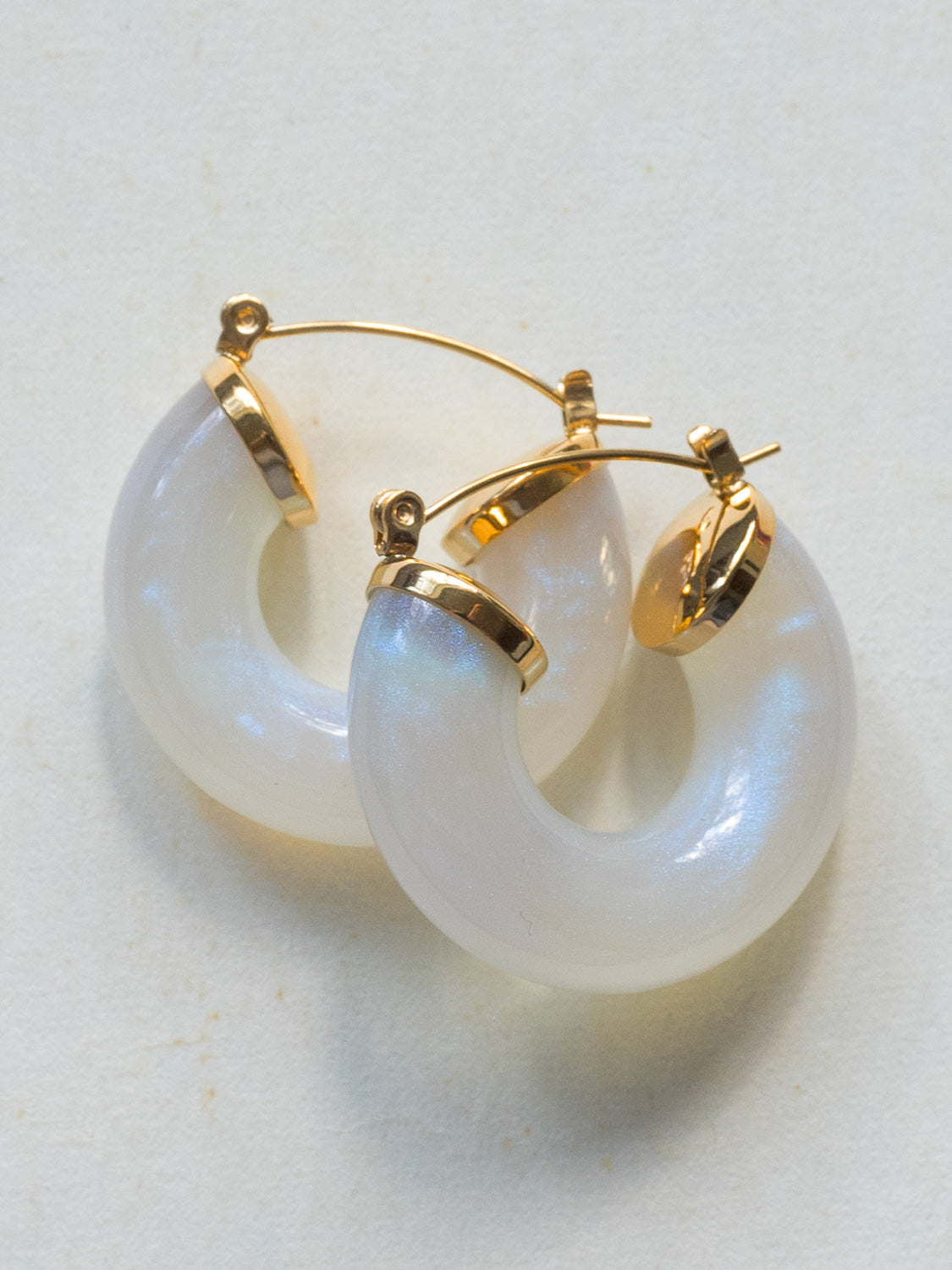 Round Resin Hoops   White3