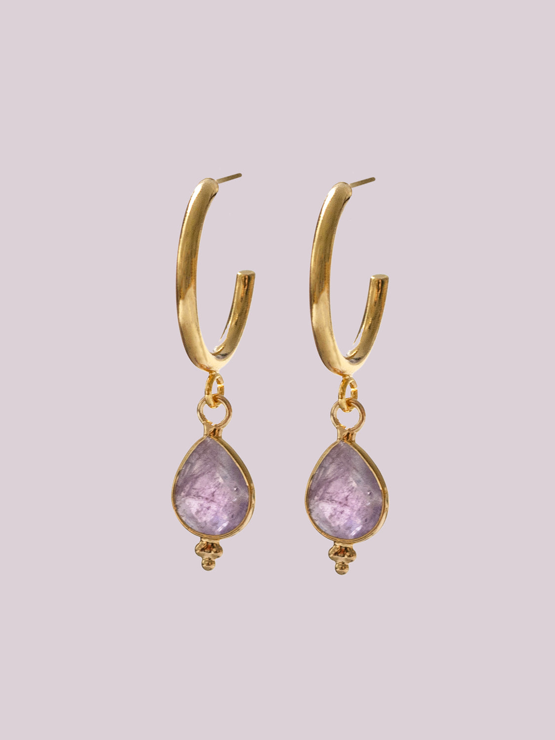 Spiritborn Hoops - Amethyst Purple