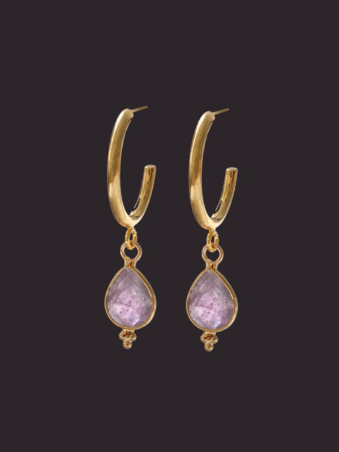 Spiritborn Hoops - Amethyst Purple