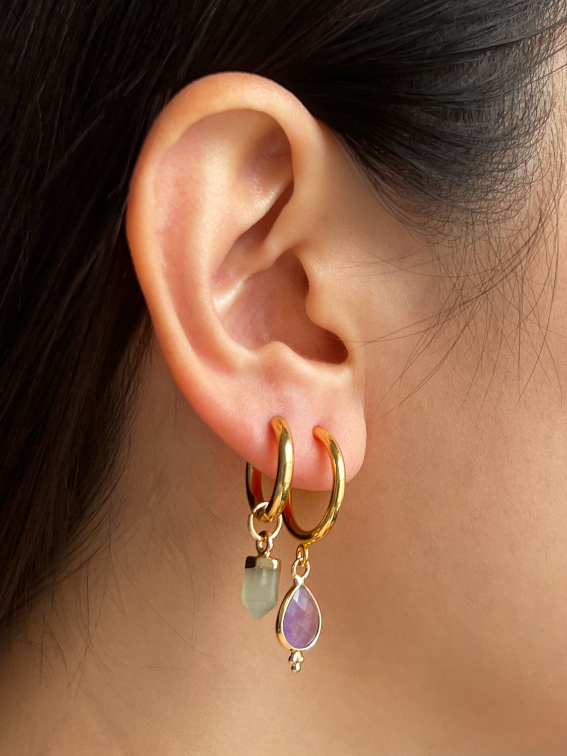 Spiritborn Hoops - Amethyst Purple